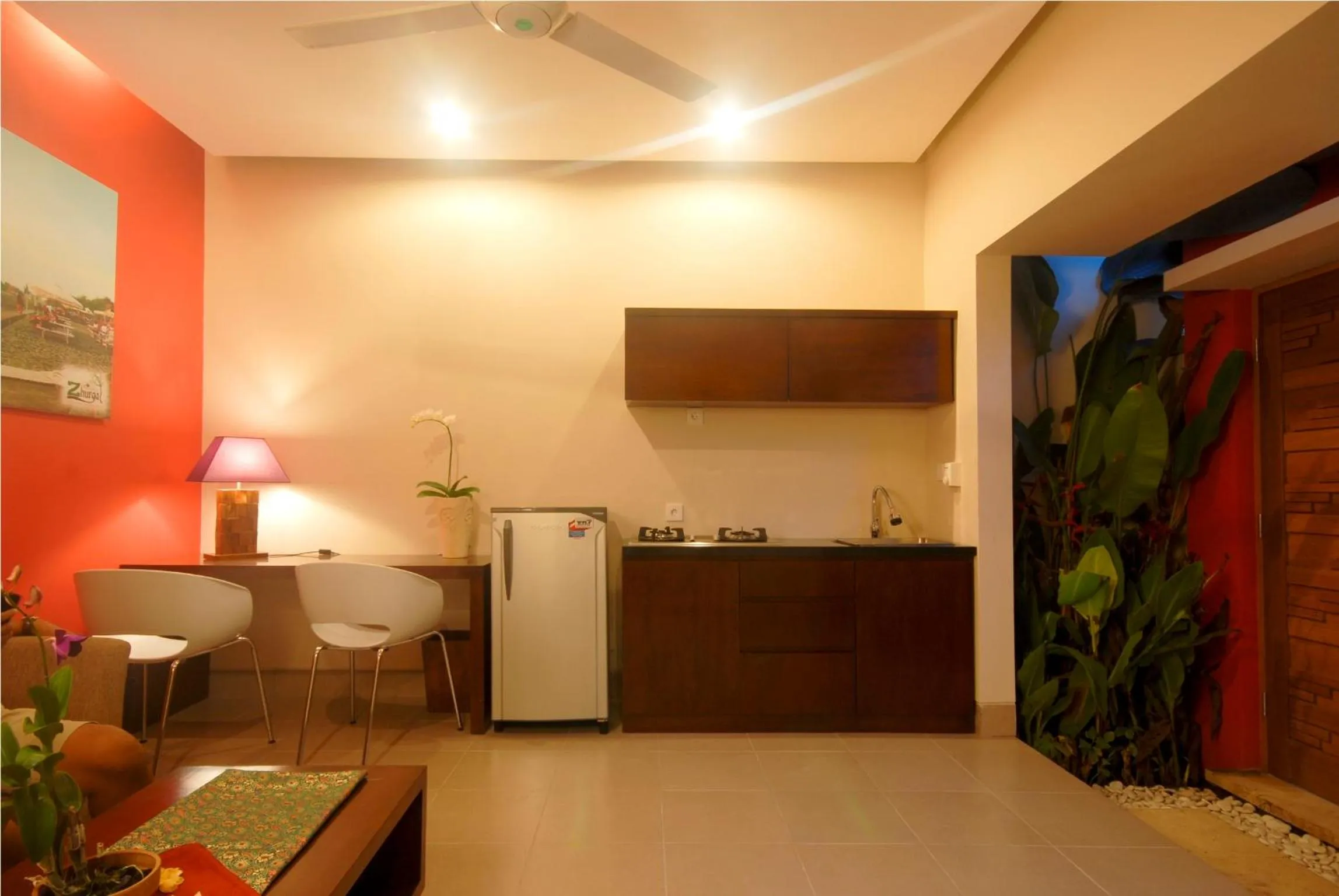 Living room in The Green Zhurga Suite Seminyak