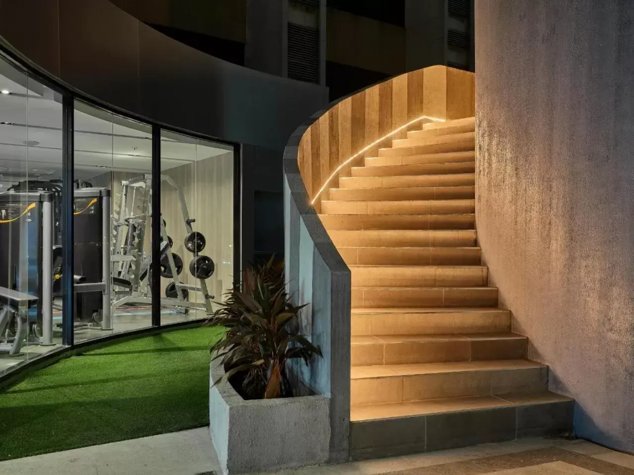 Fitness centre/facilities in The Quarter Onnut by UHG