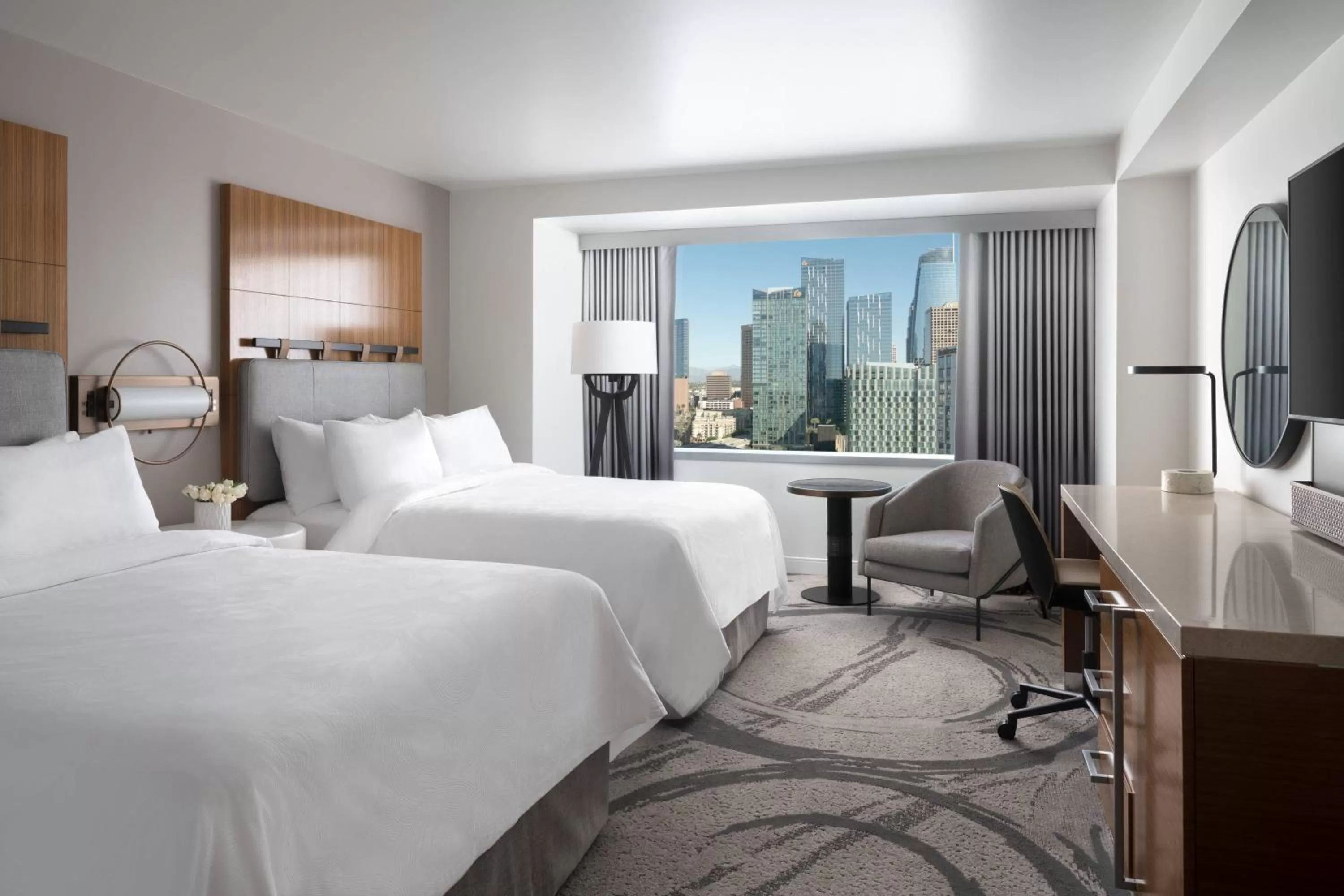 Photo of the whole room, Bed in JW Marriott Los Angeles L.A. LIVE