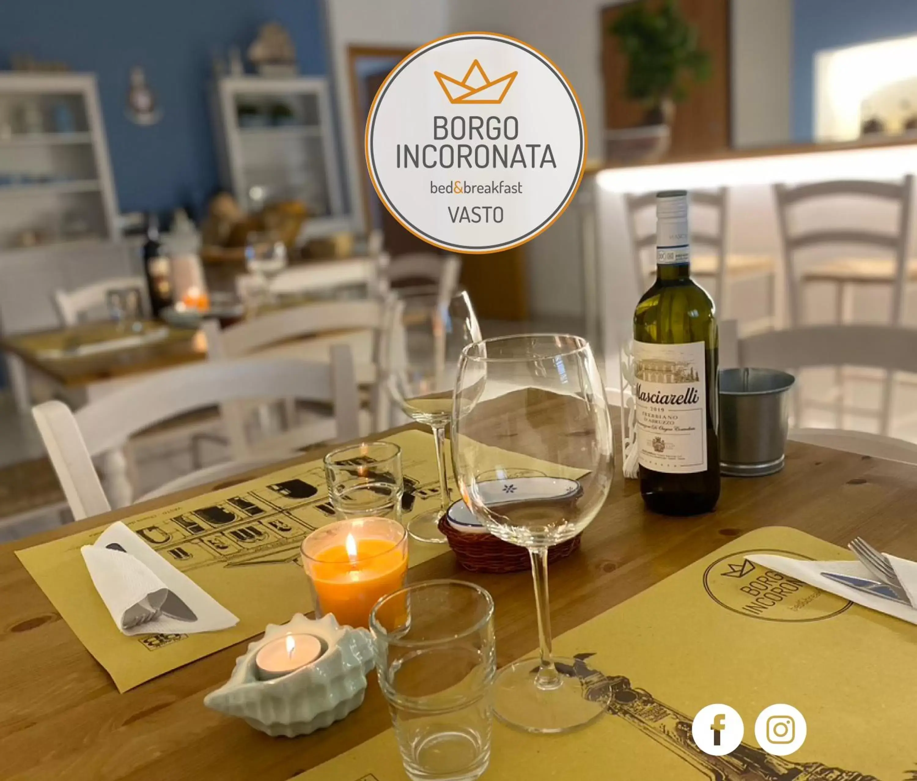 Restaurant/places to eat in Borgo Incoronata B&B