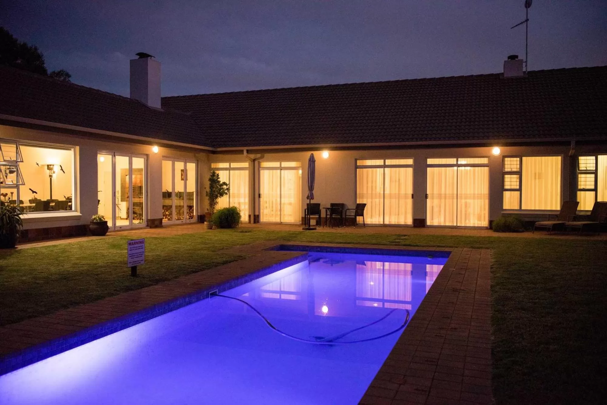 Pool view in Amohela Guesthouse