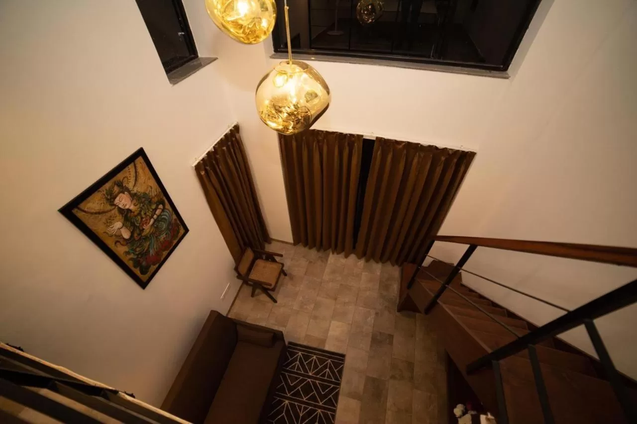 Seating area in HALF Hotel, Calangute