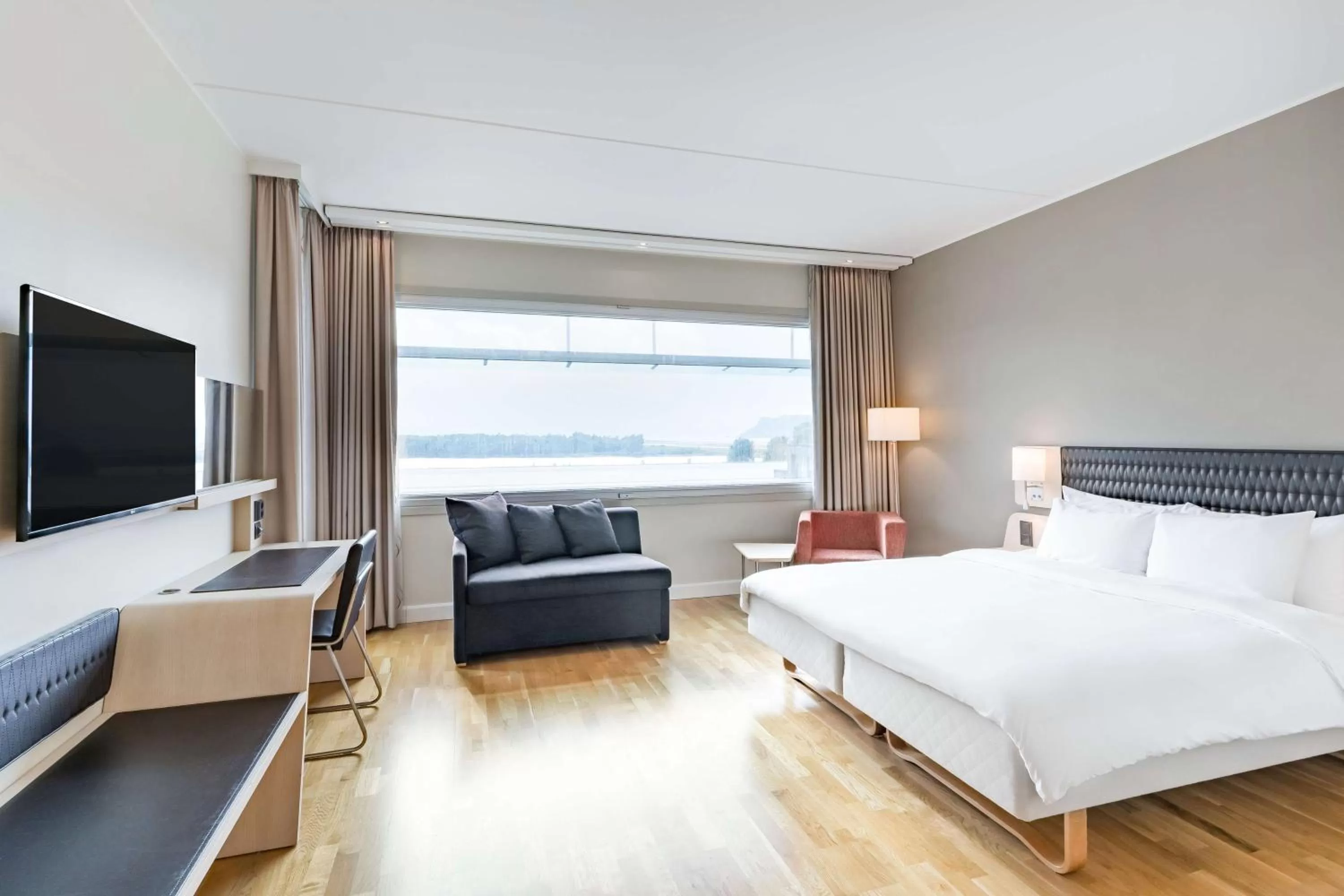 Photo of the whole room, Bed in Radisson Blu Hotel, Trondheim Airport