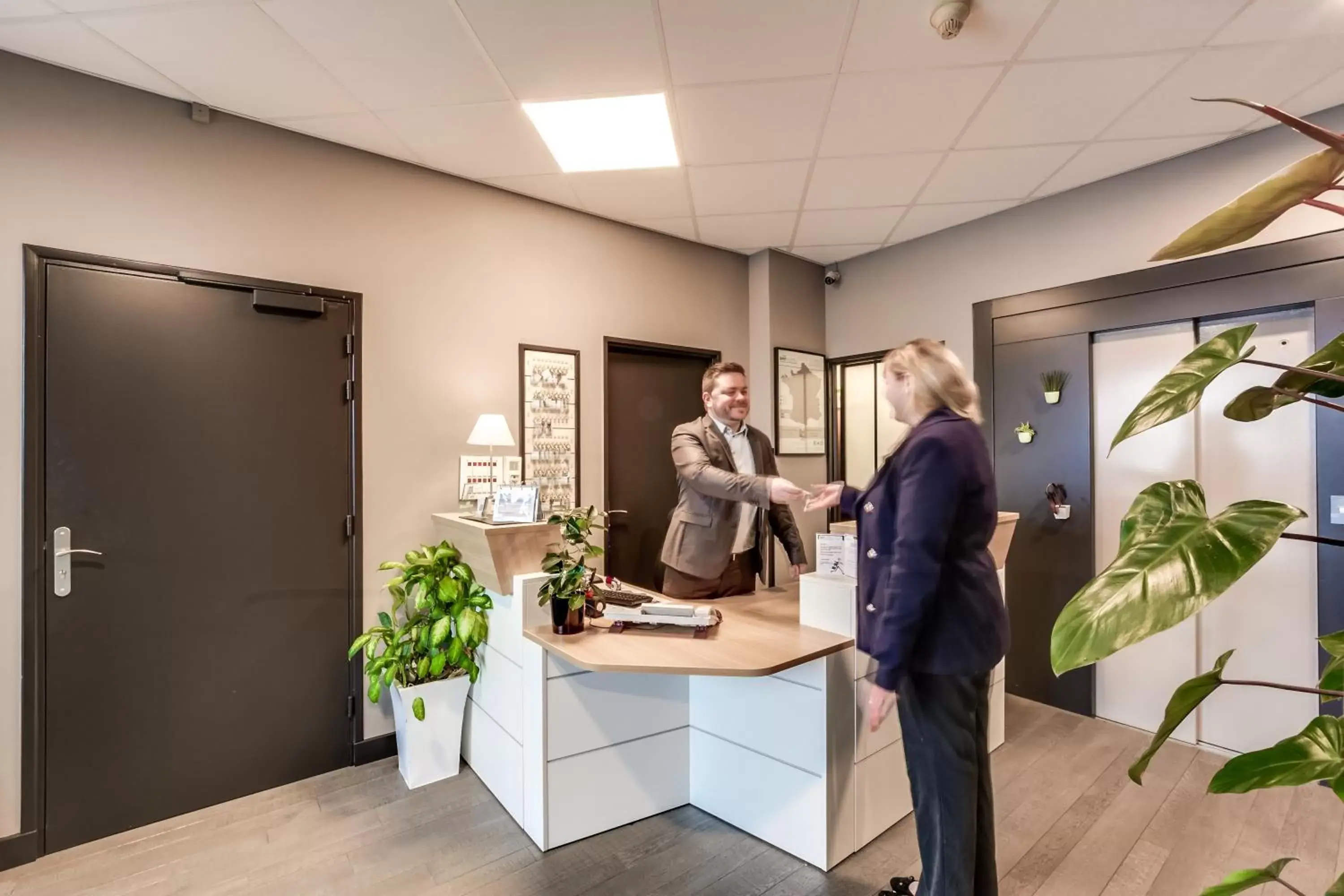 Lobby or reception, Lobby/Reception in Brit Hotel Saint-Nazaire Centre