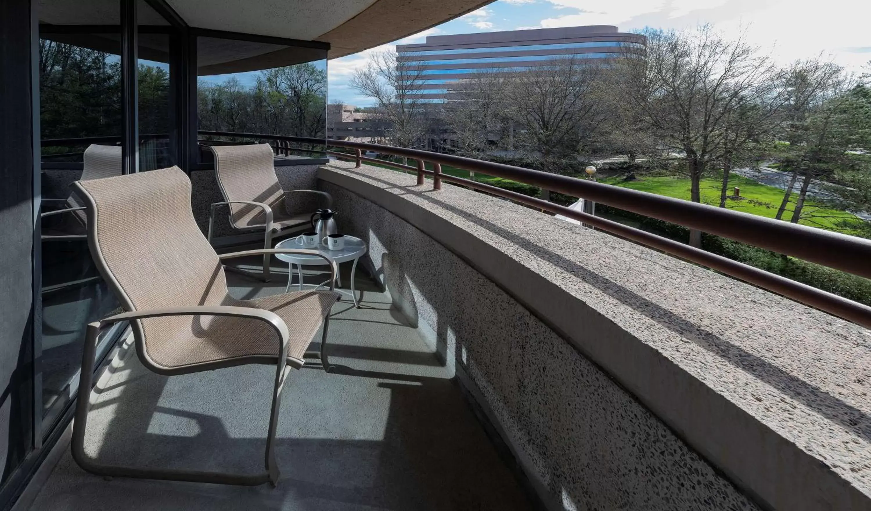 View (from property/room), Balcony/Terrace in Embassy Suites by Hilton Bethesda Washington DC