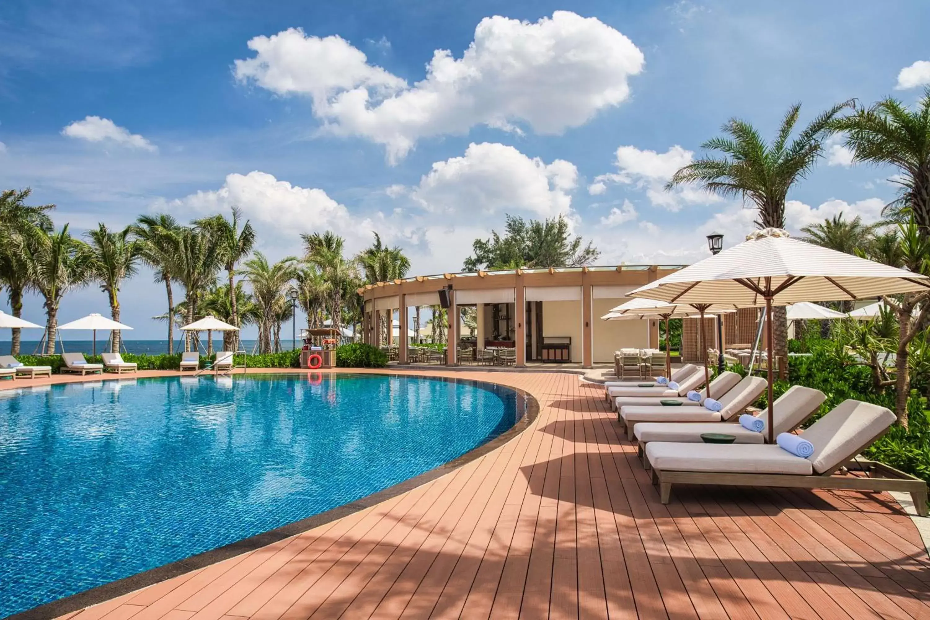 Pool view in Radisson Resort Phan Thiet Pool view in Radisson Resort Phan Thiet