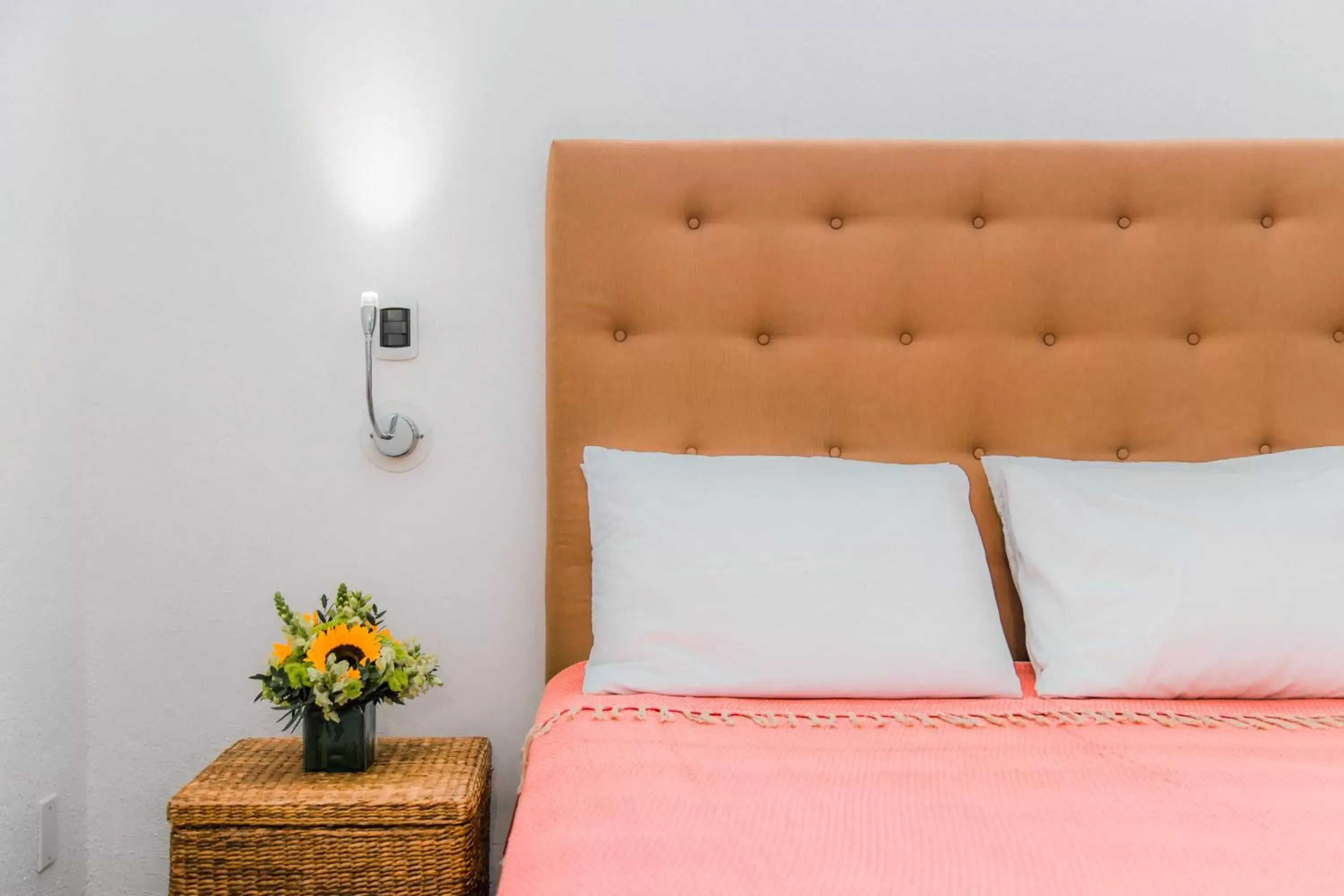 Bed in Los Milagros Hotel