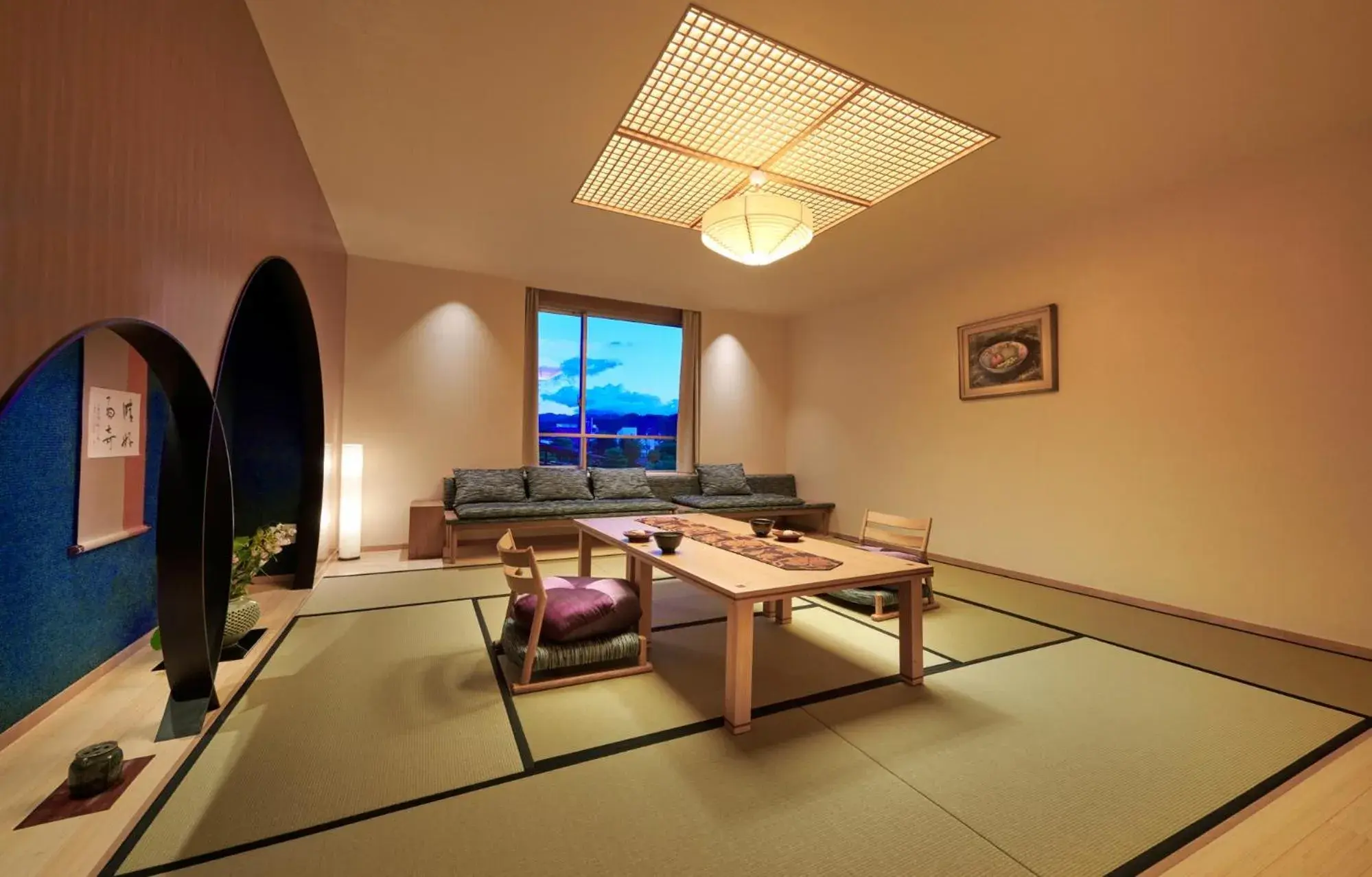 Living room in Honjin Hiranoya Kachoan
