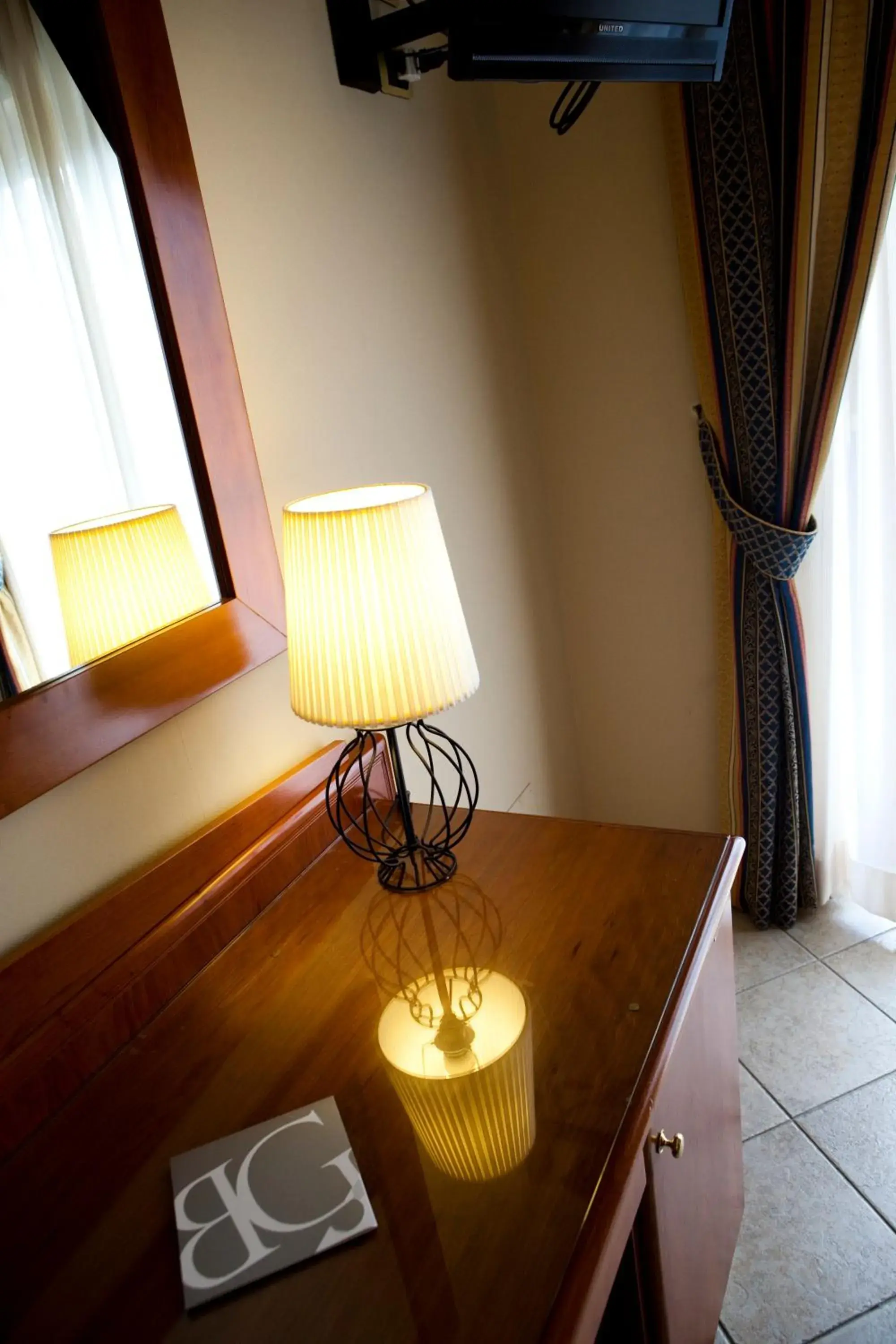 Decorative detail, TV/Entertainment Center in Hotel Barbieri