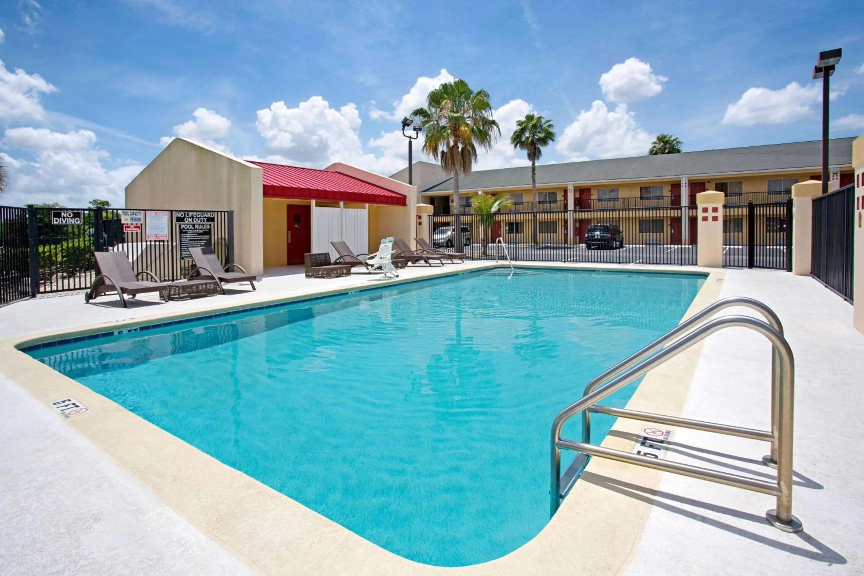 Pool view in Super 8 by Wyndham Orlando International Drive