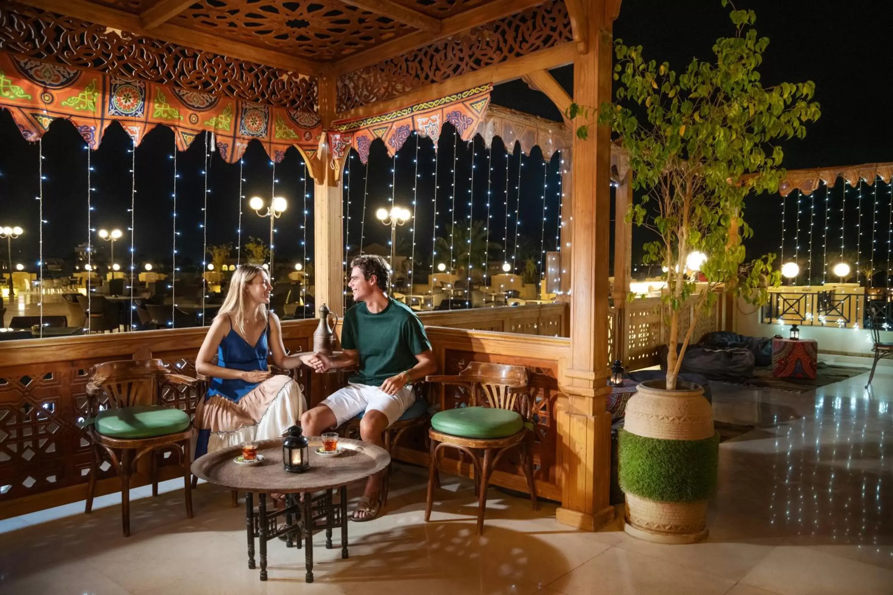 Night, Restaurant/Places to Eat in Cleopatra Luxury Resort Makadi Bay
