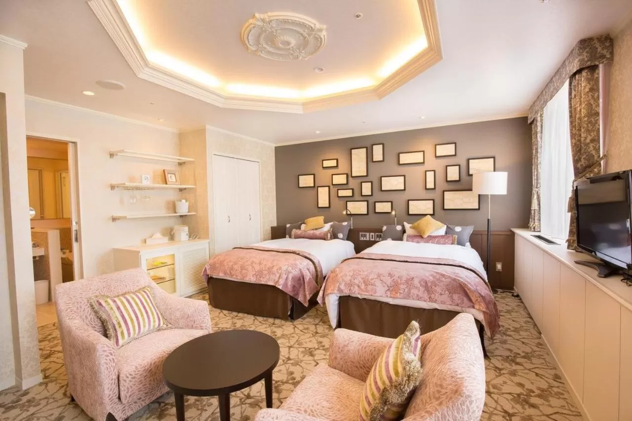 Bed in Hotel Avalorm Kinokuni