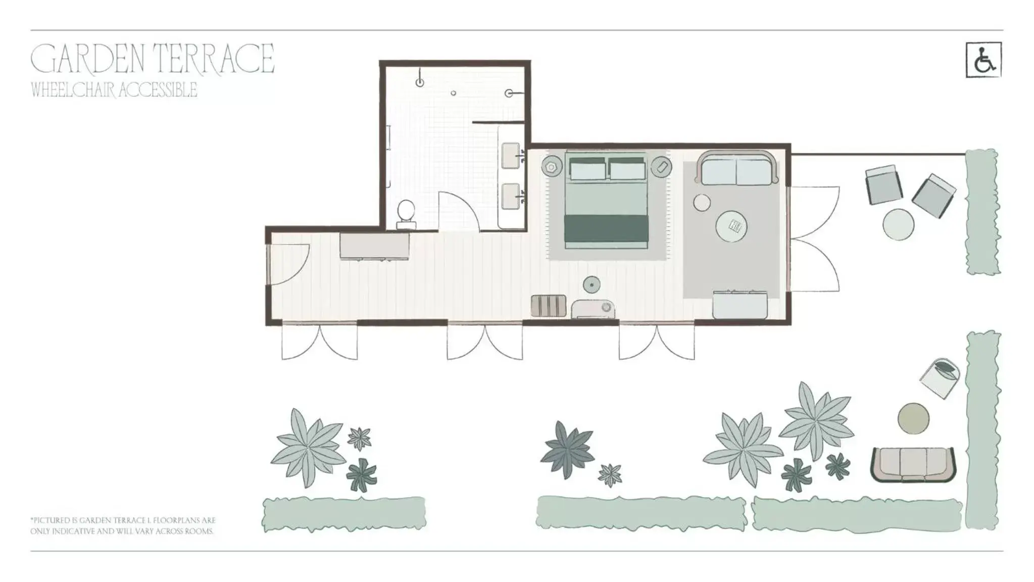 Garden Terrace Accessible in Osborn House