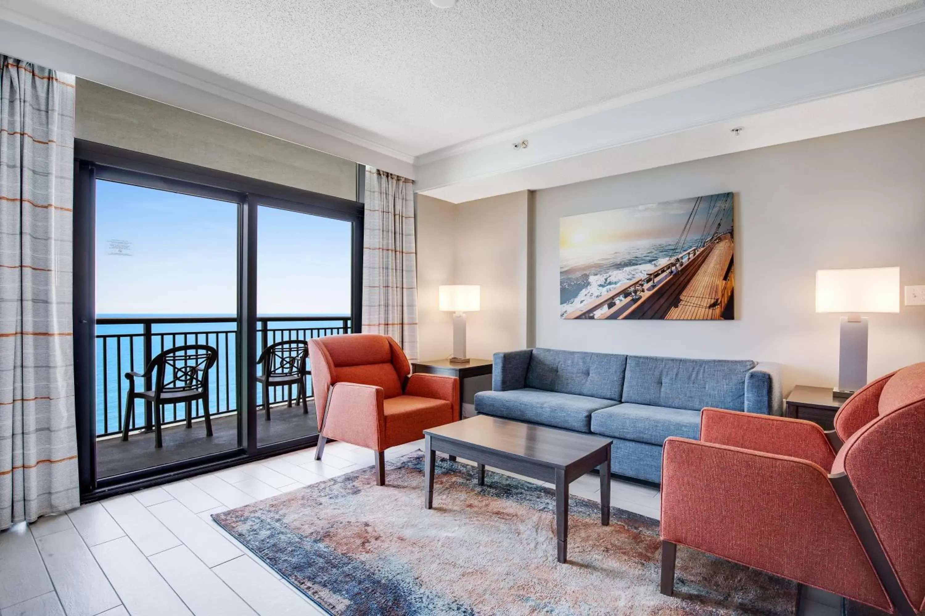 Living room in Anderson Ocean Club and Spa by Oceana Resorts