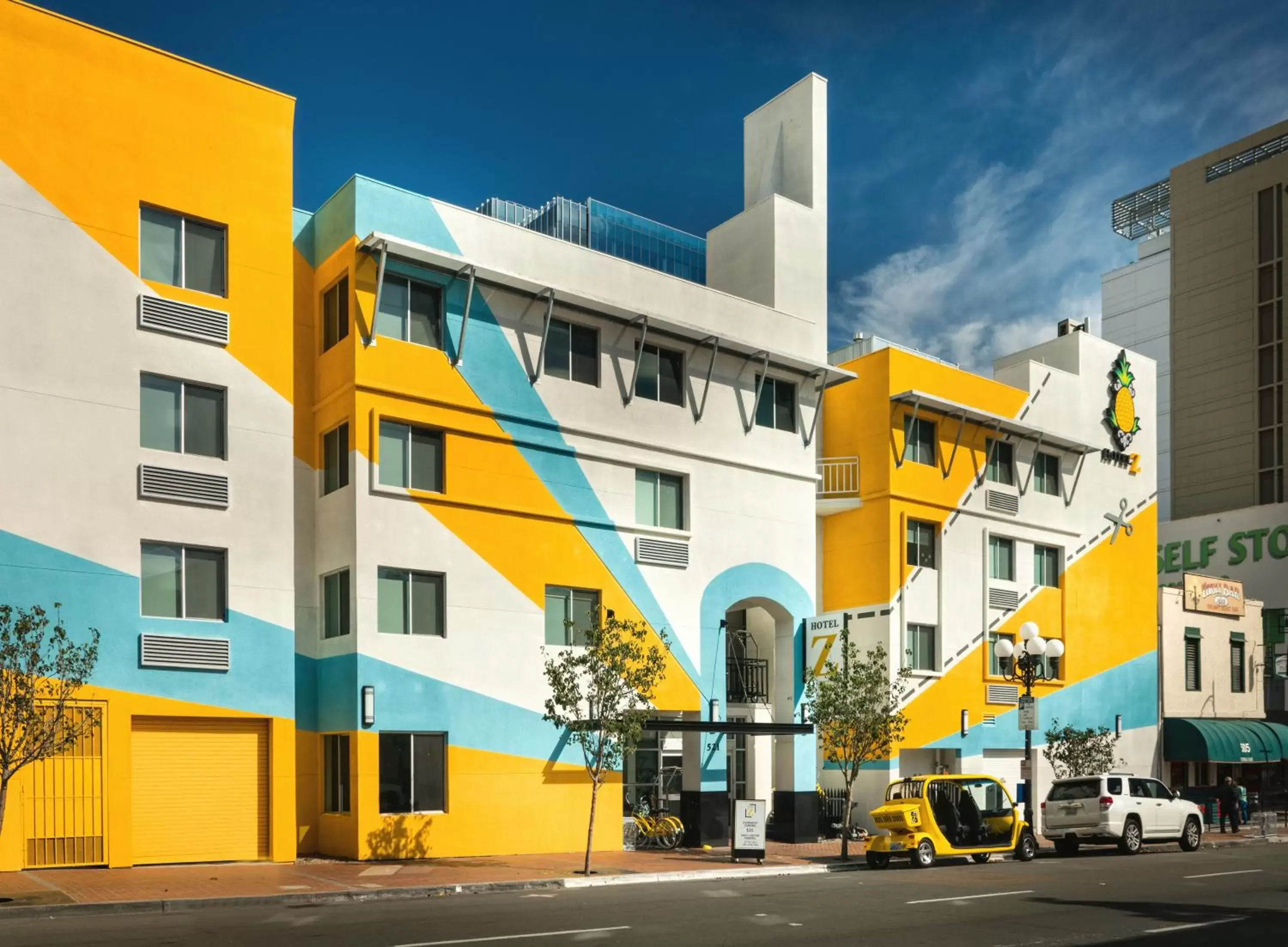 Property building in Staypineapple, Hotel Z, Gaslamp San Diego