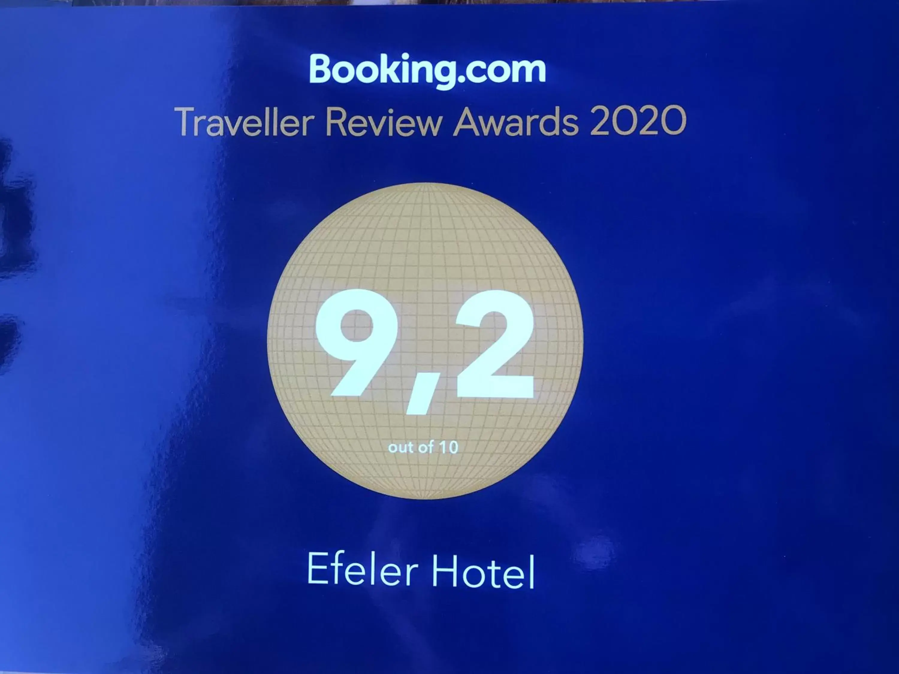 Certificate/Award in Efeler Hotel