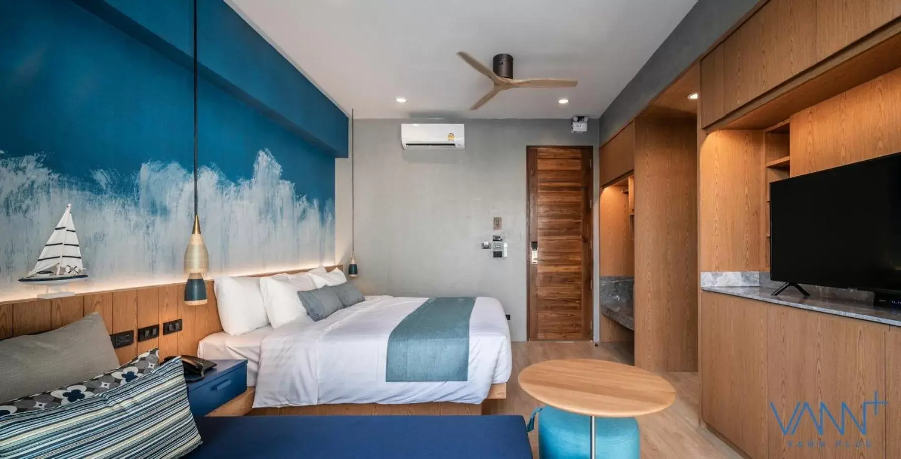 Bed in Vann Hua Hin Resort