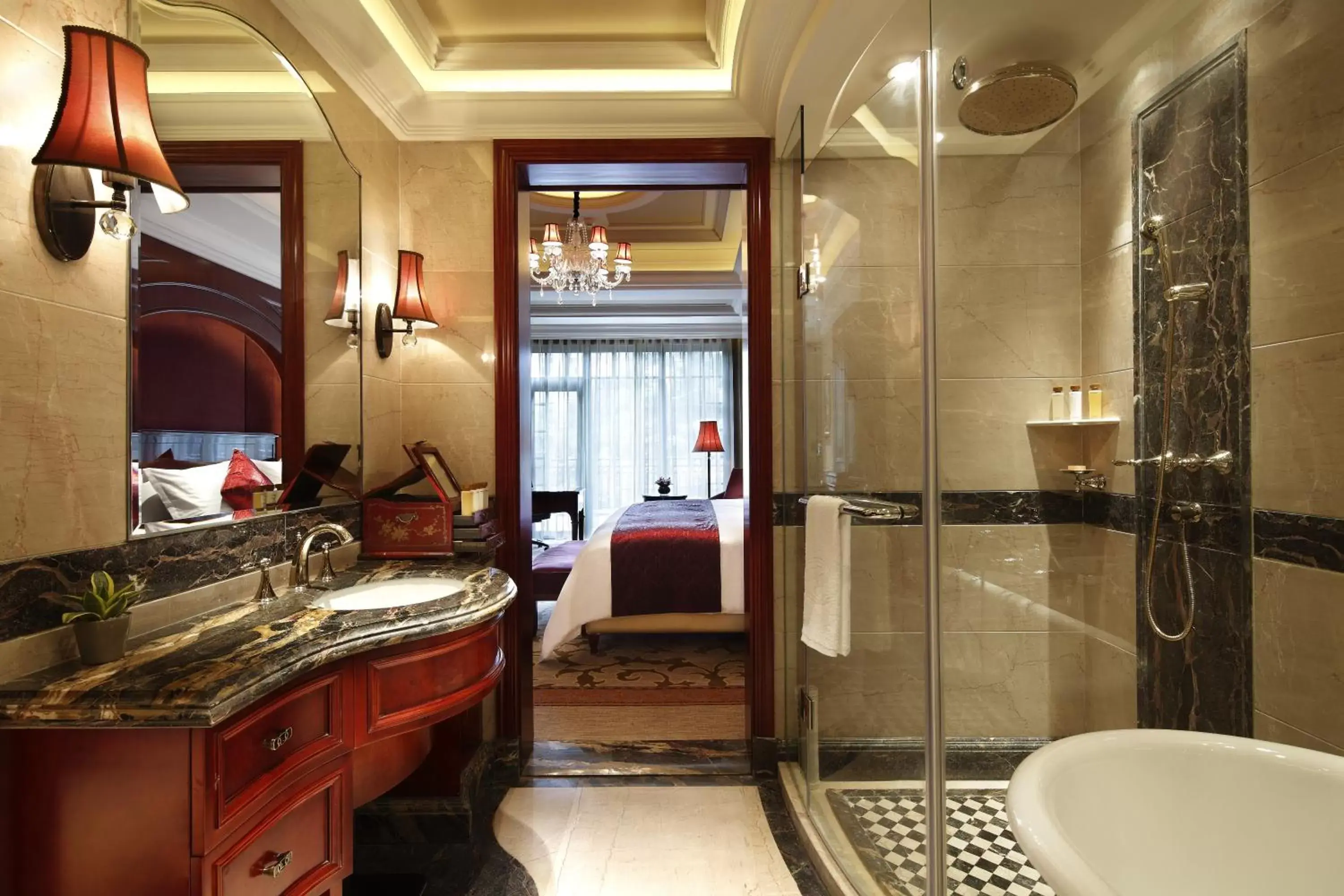 Photo of the whole room, Bathroom in InterContinental Shanghai Ruijin, an IHG Hotel