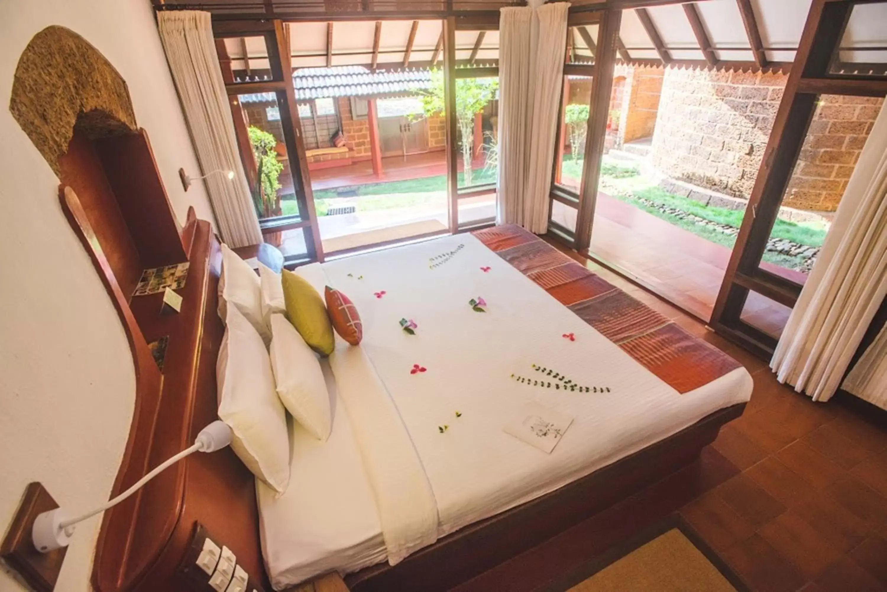 Bedroom, Pool View in SwaSwara Gokarna - CGH Earth