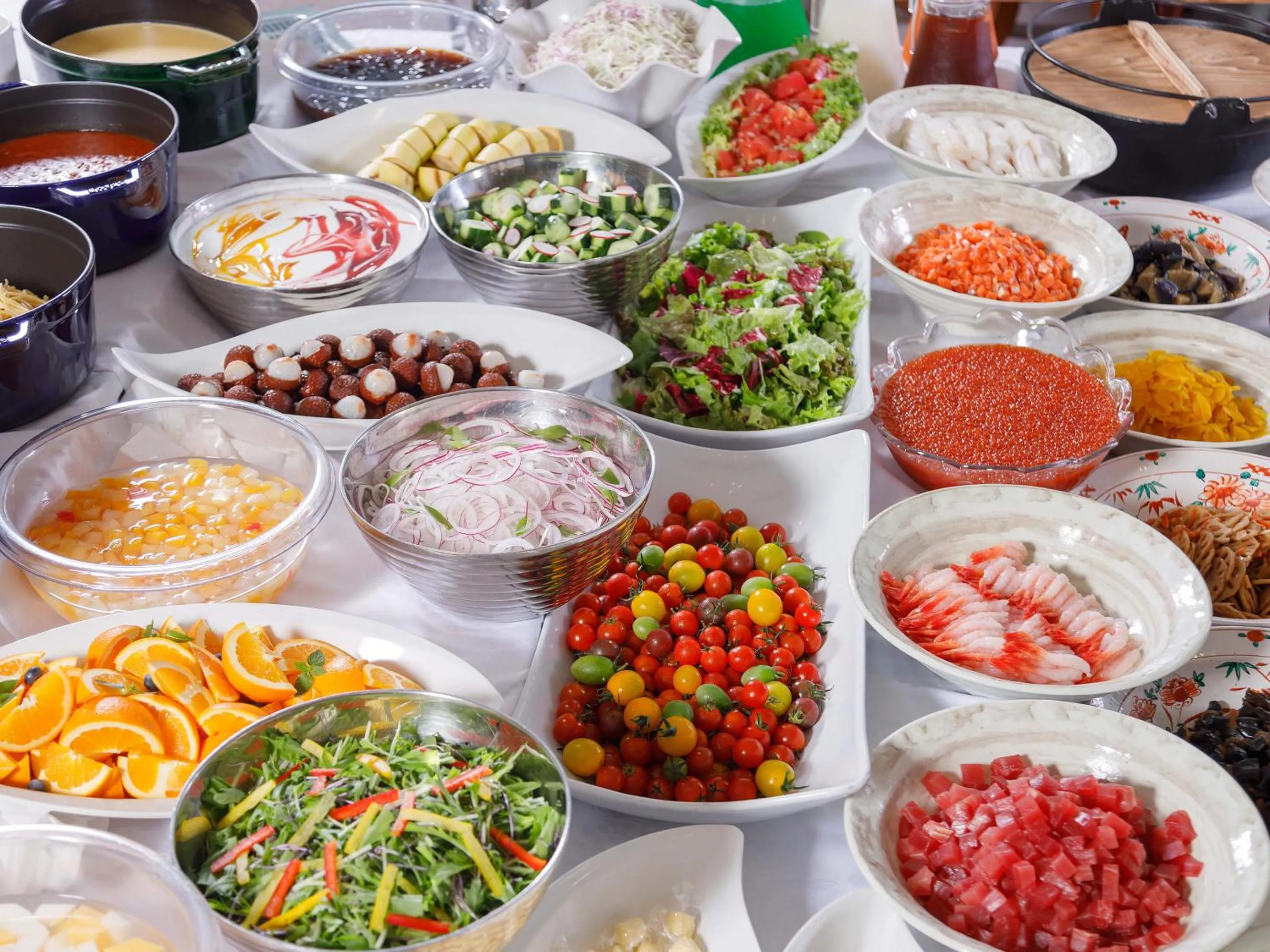 Buffet breakfast in Jozankei View Hotel