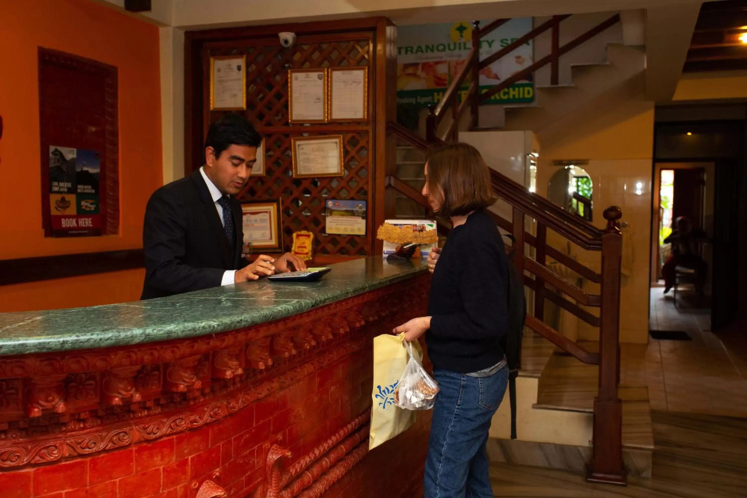 Staff, Lobby/Reception in Hotel Orchid