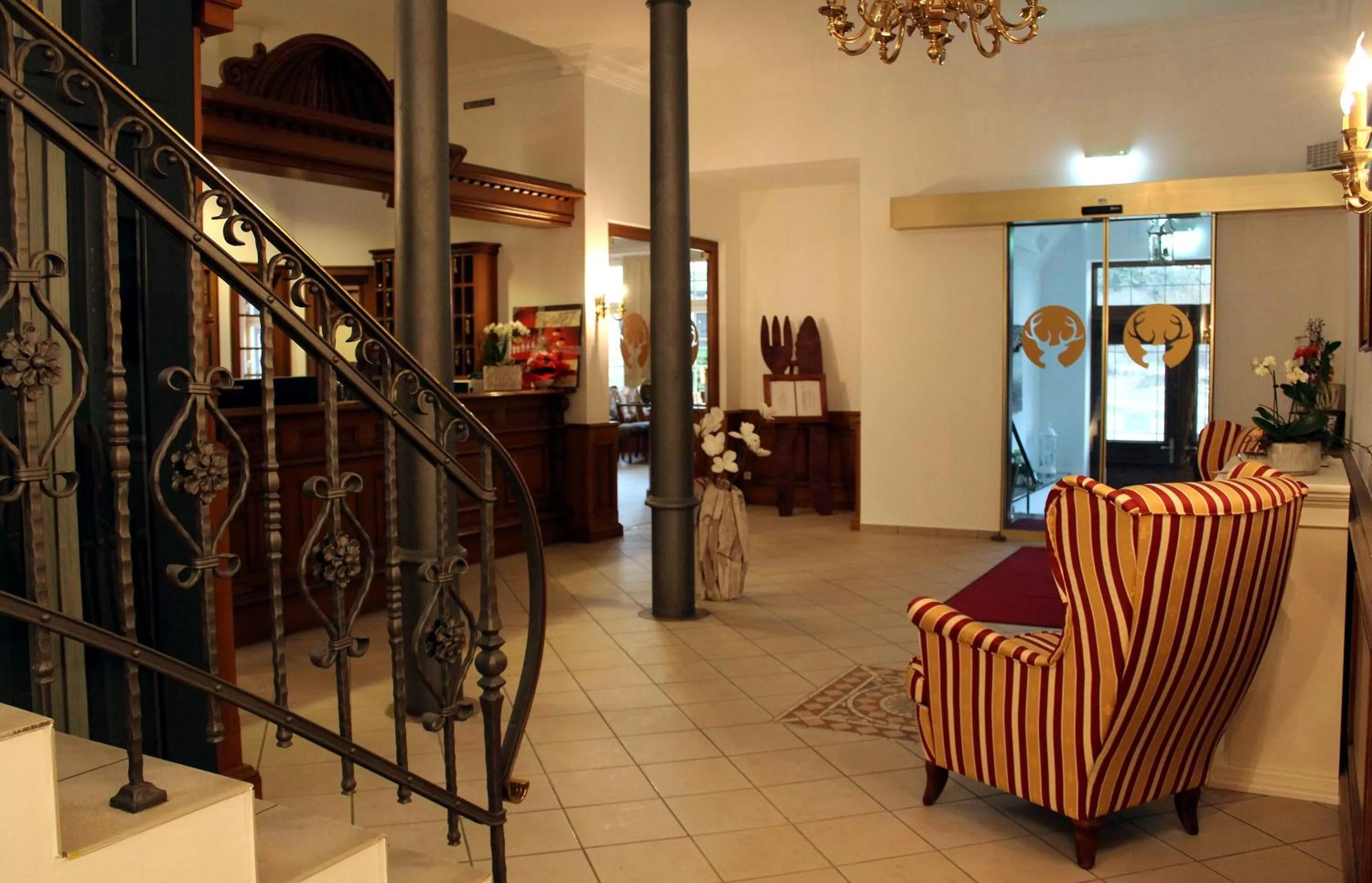 Lobby or reception in Parkhotel Forsthaus