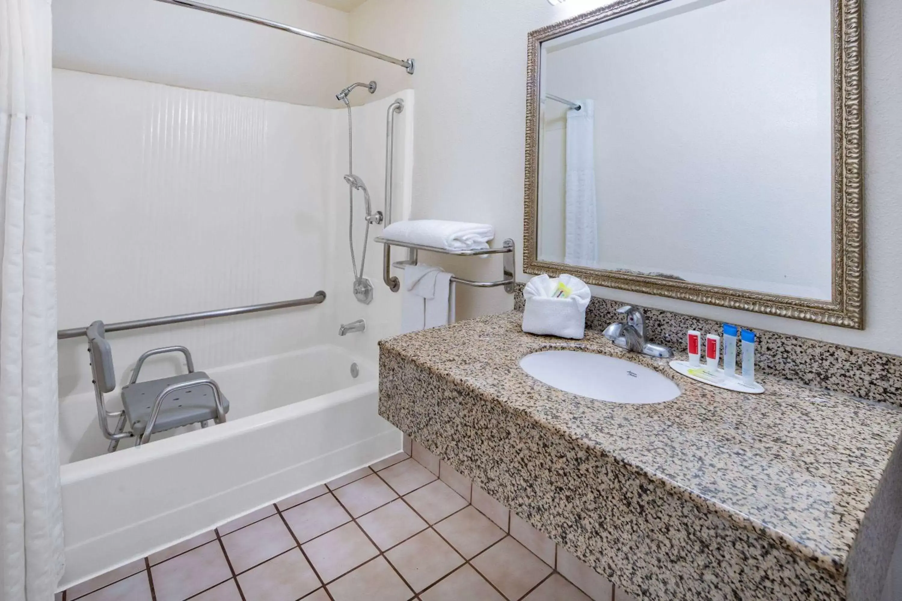 Bathroom in Super 8 by Wyndham San Diego Hotel Circle