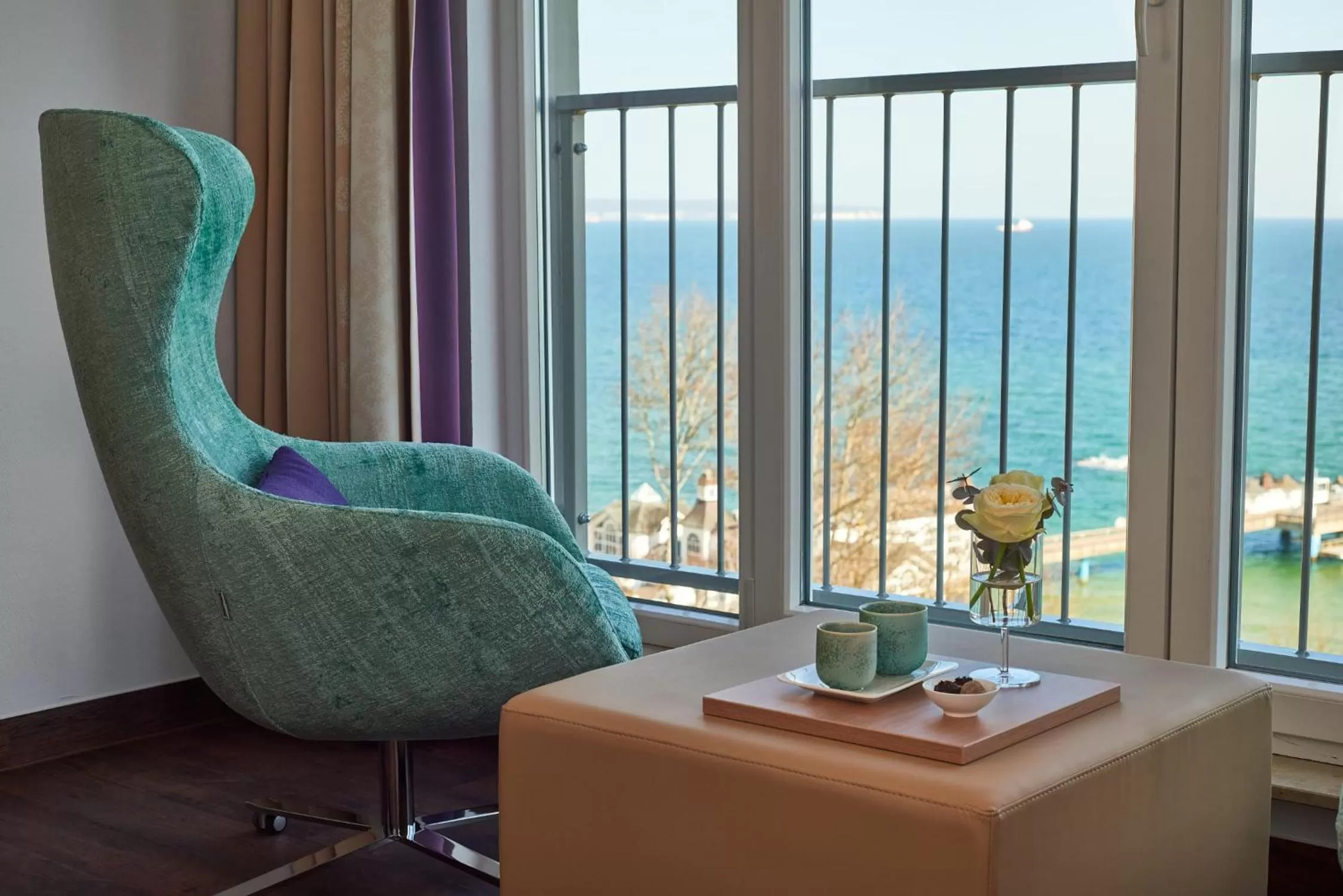 Living room, Seating Area in Seeschloss Sellin