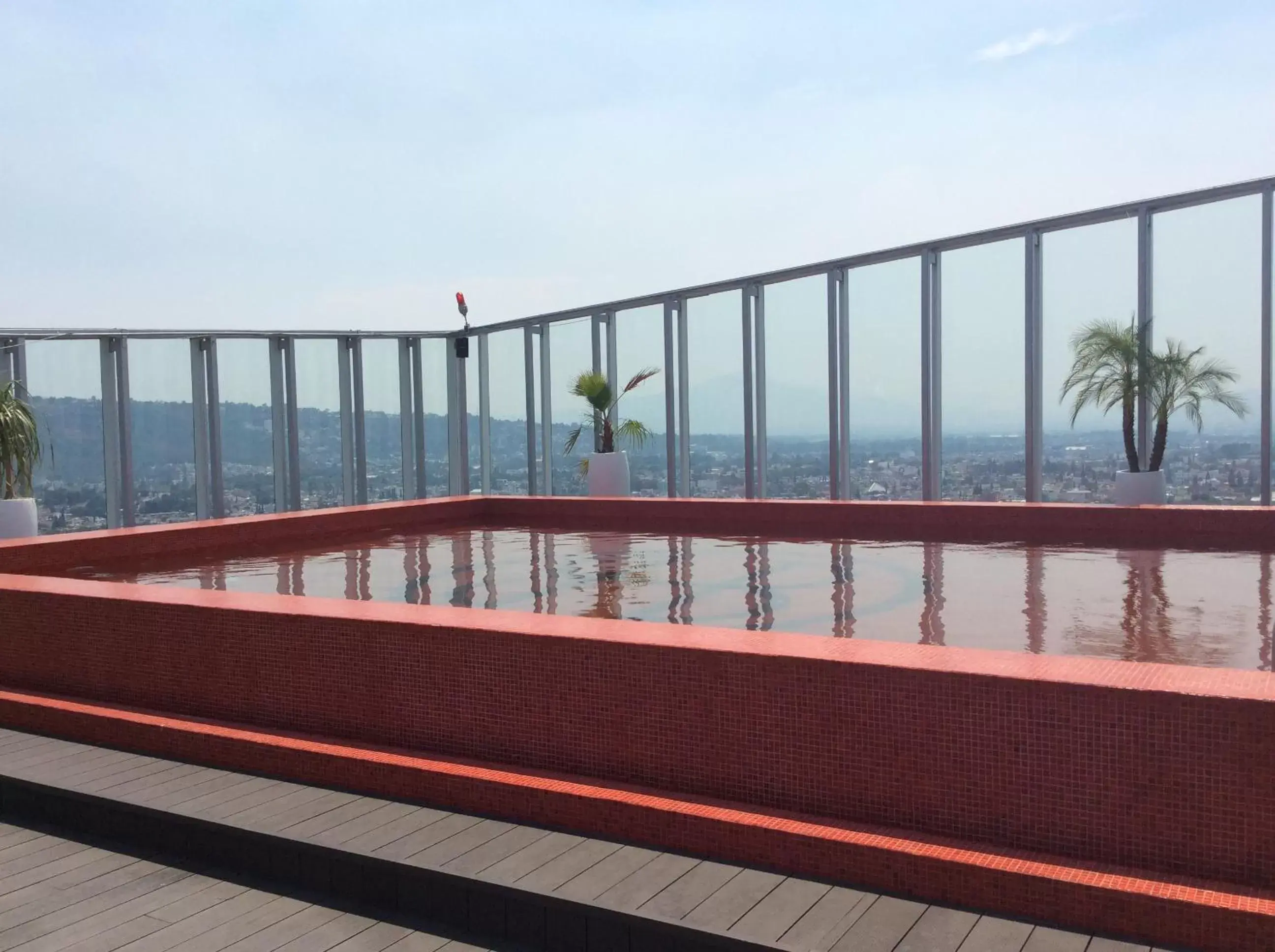Swimming pool, Balcony/Terrace in Hotel Belo Grand Morelia