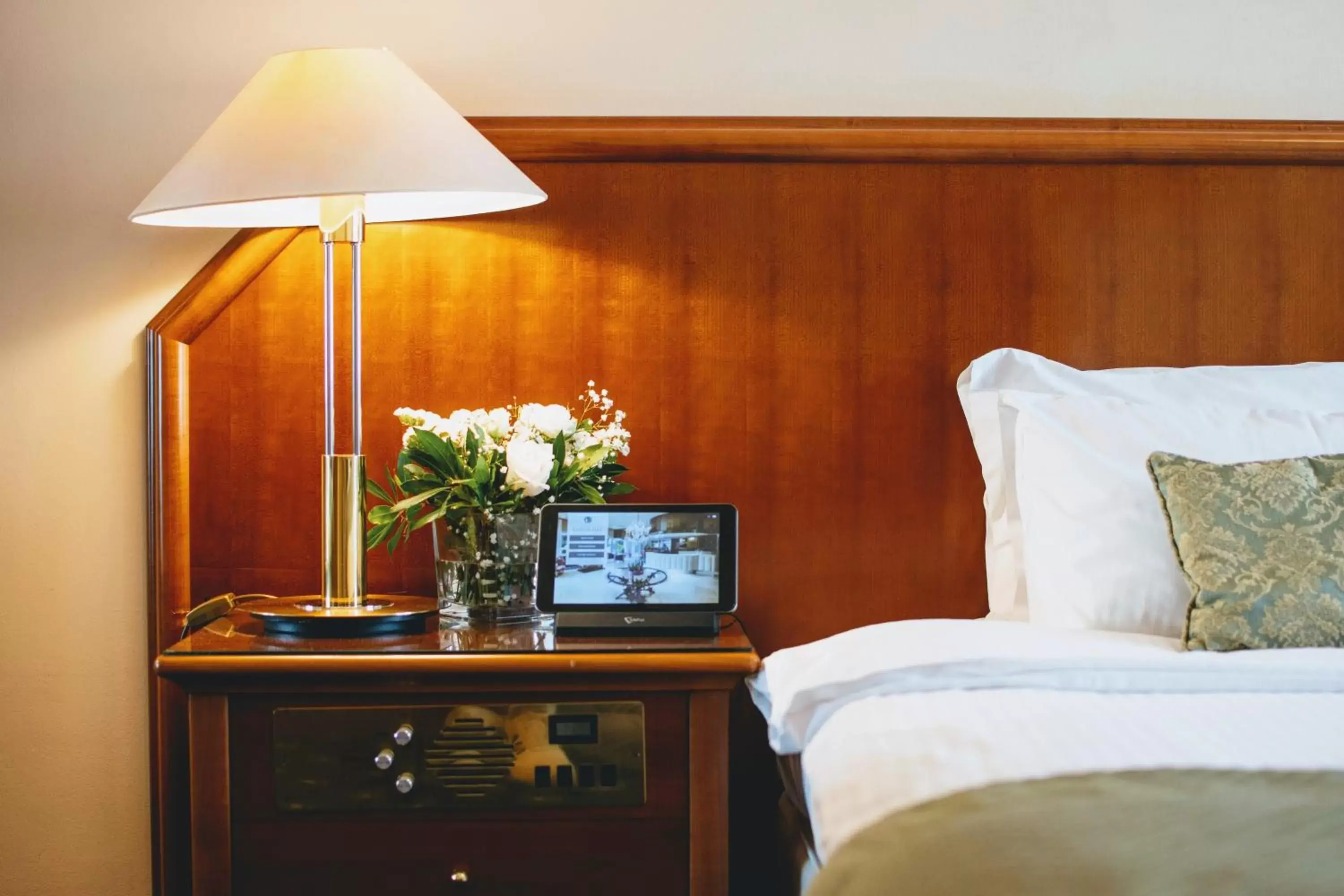 Bed, TV/Entertainment Center in Hotel Panorama