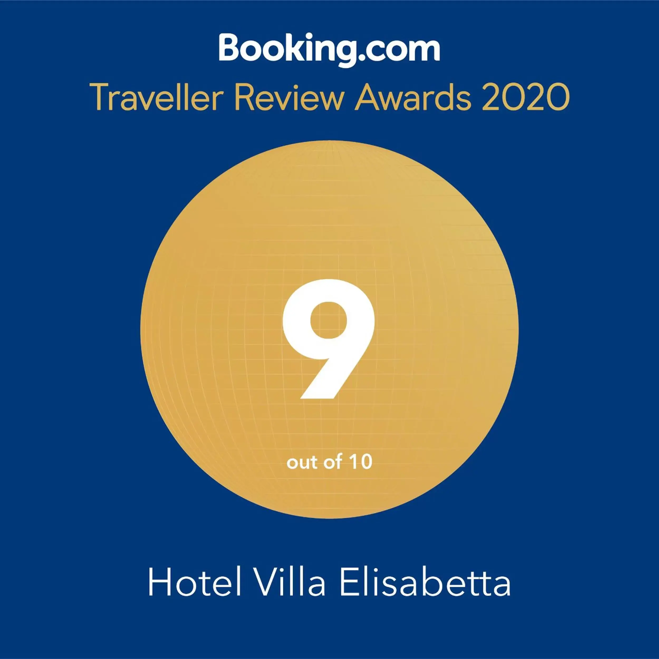 Certificate/Award in Hotel Villa Elisabetta
