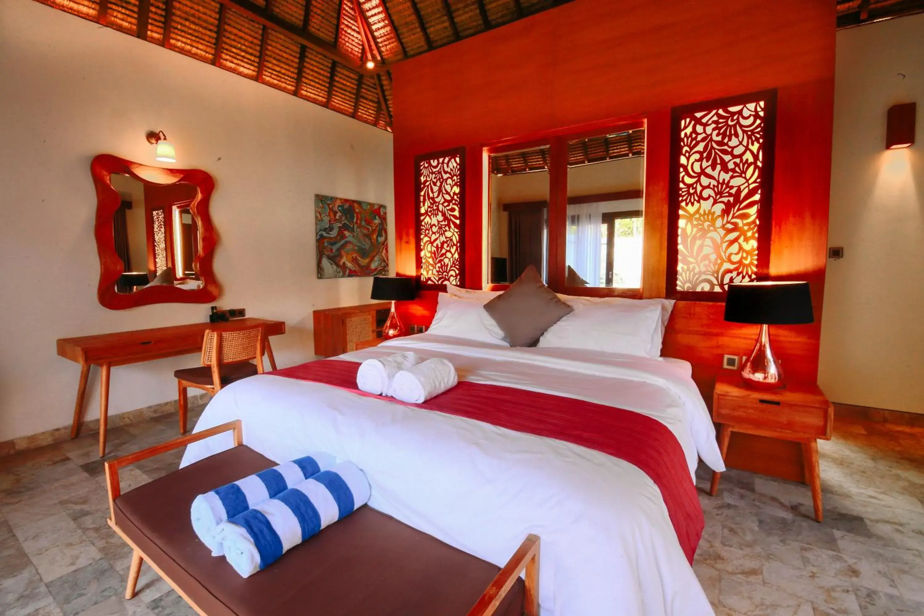 Bedroom, Bed in A Villa Gili Air