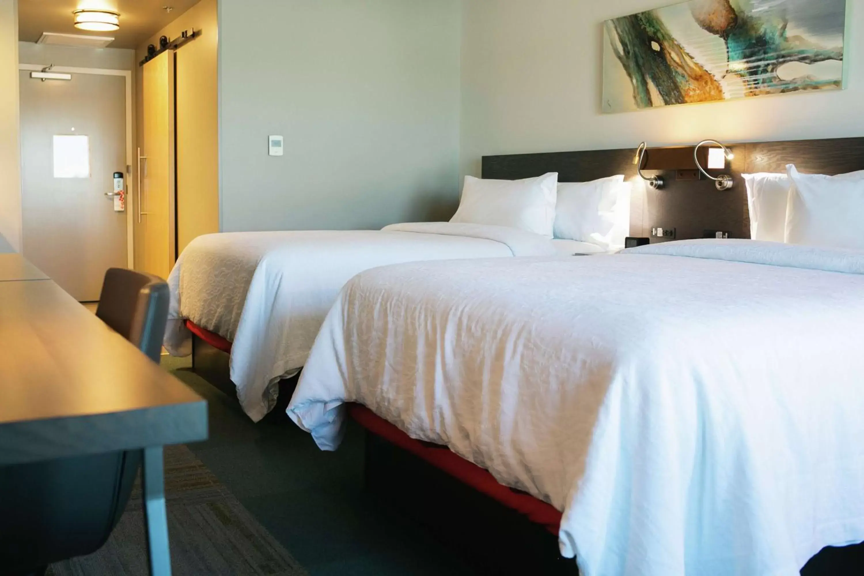 Bed in Hilton Garden Inn Fredericton