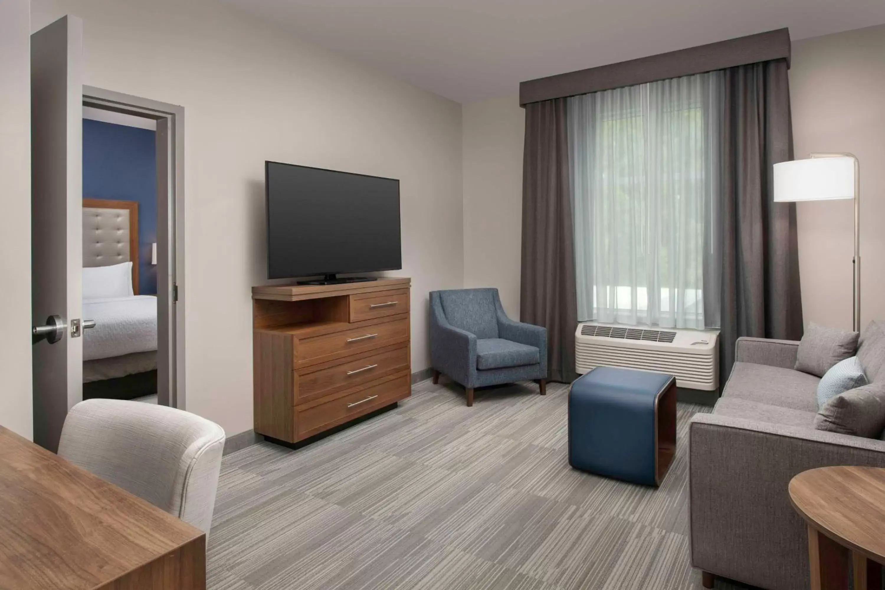 Living room, TV/Entertainment Center in Homewood Suites By Hilton Greenville, NC