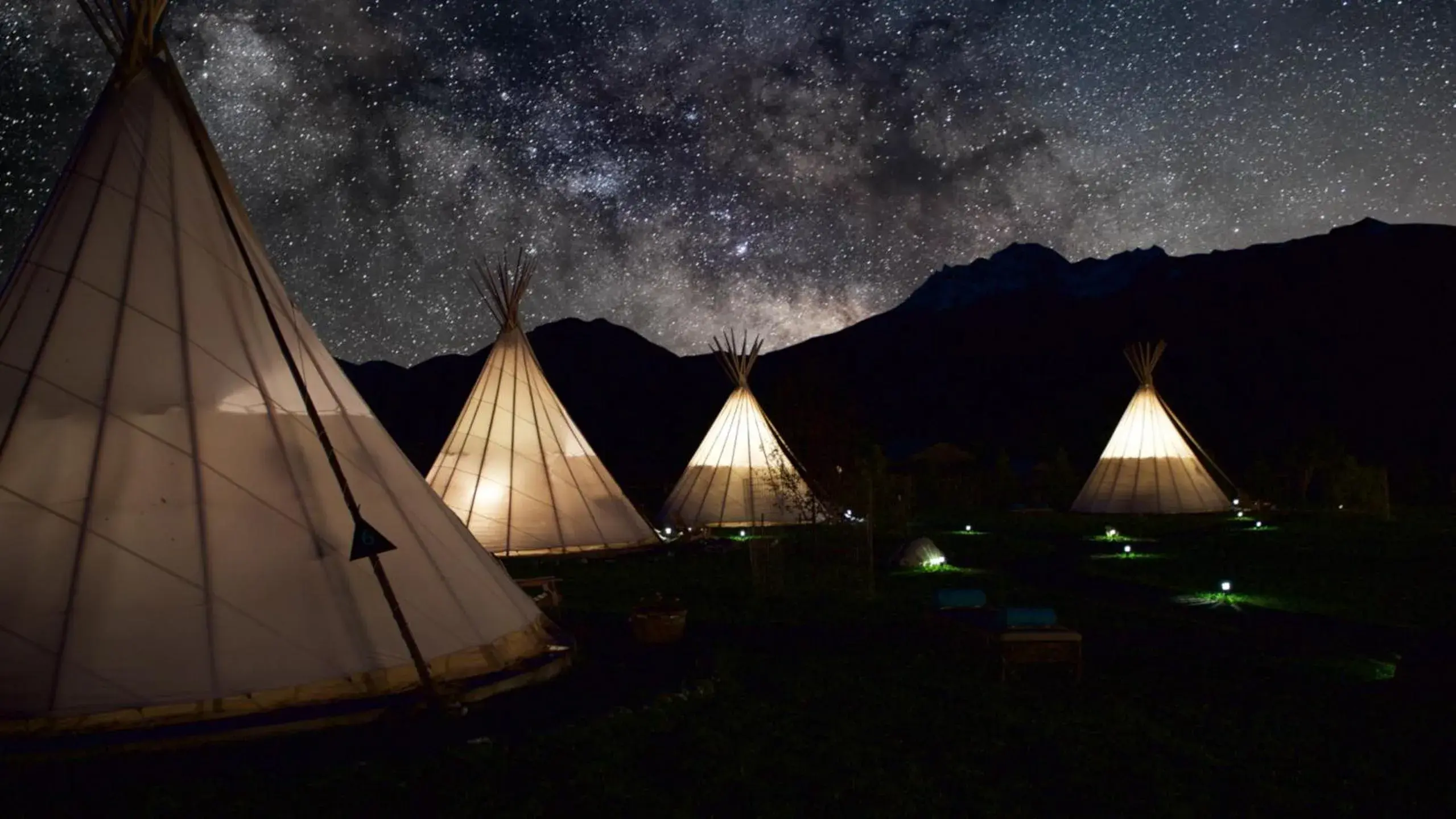 Mountain view in Dreamcatcher Tipi Hotel