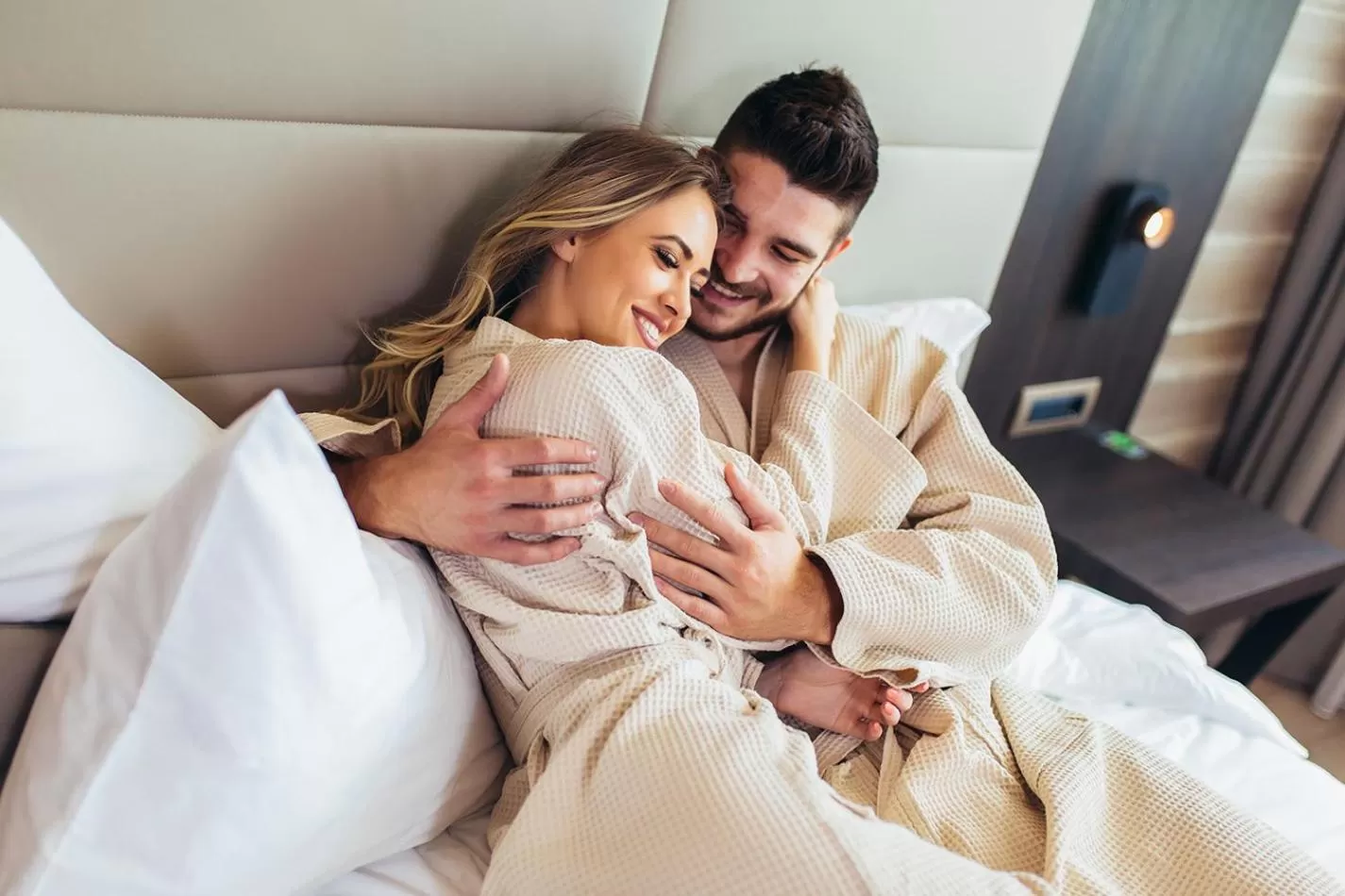 People, Bed in Amberton Hotel Klaipeda