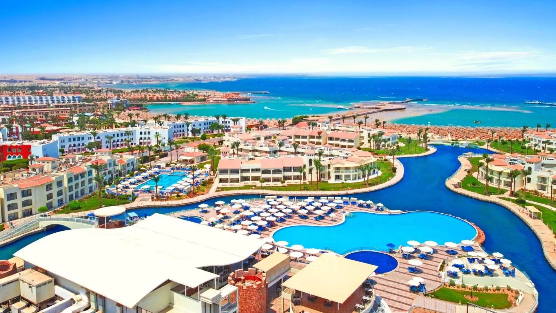 Bird's eye view, Bird's-eye View in Pickalbatros Dana Beach Resort - Hurghada