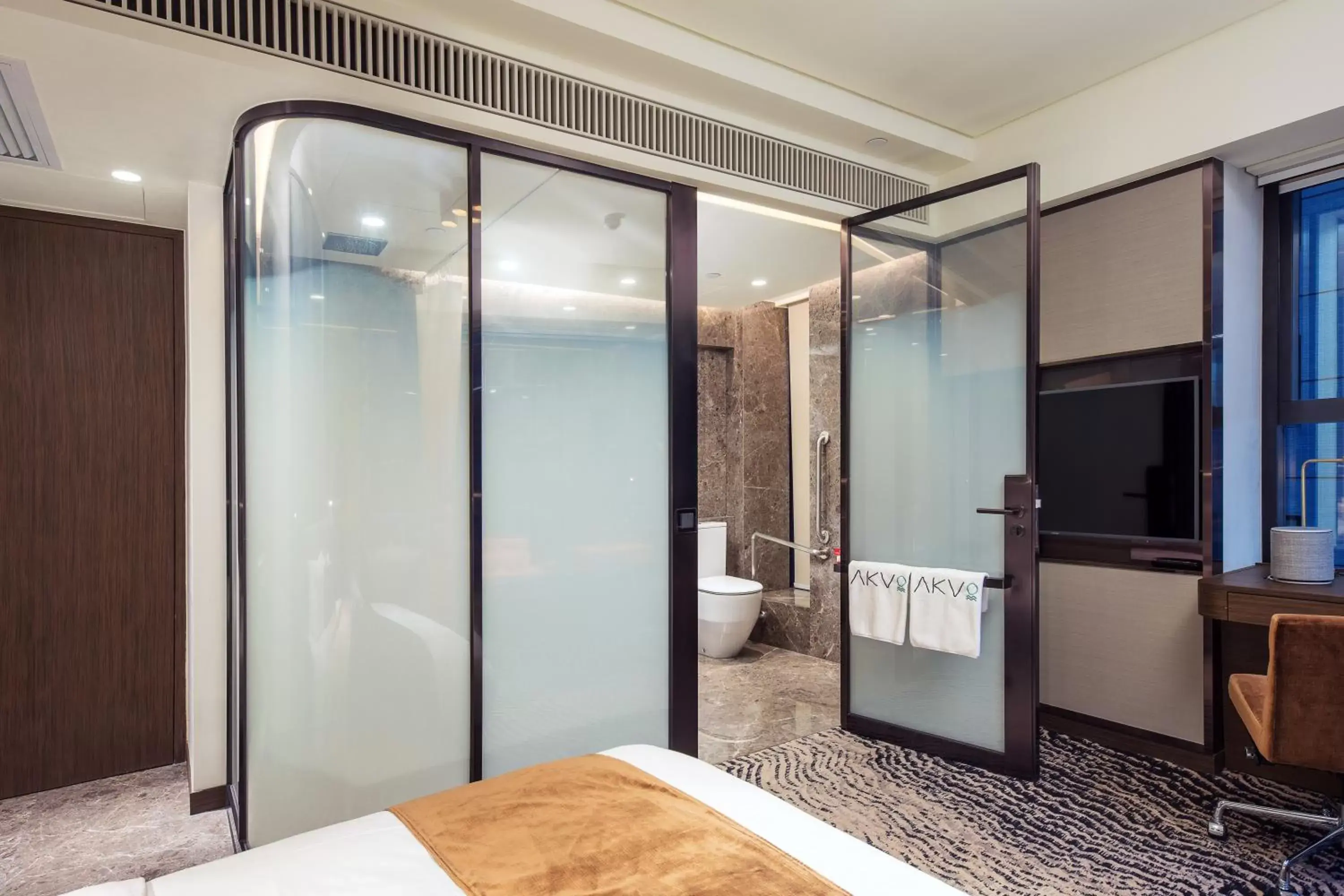 Bedroom, Bathroom in AKVO Hotel
