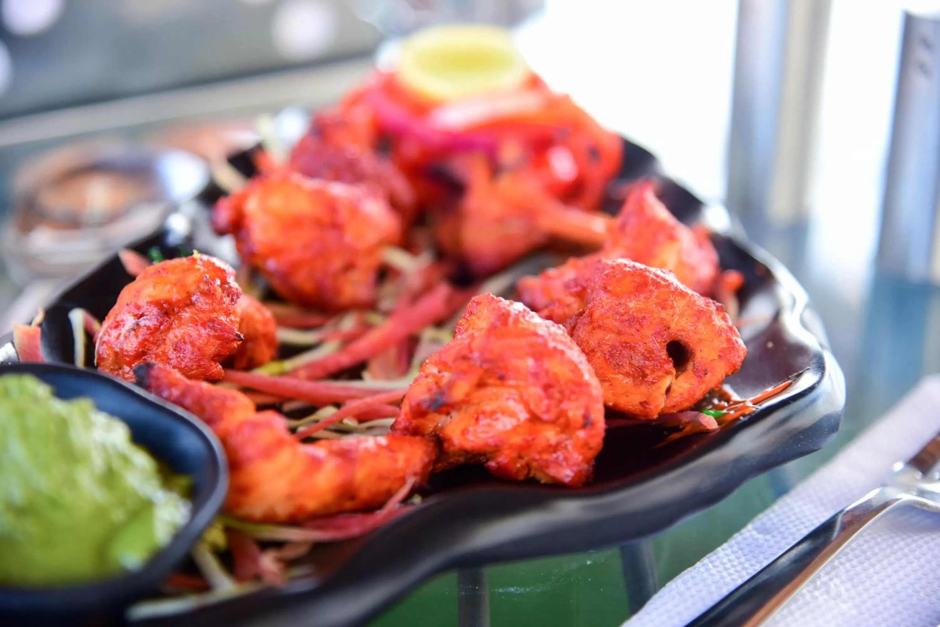 Food close-up in Hotel Casa by the lake