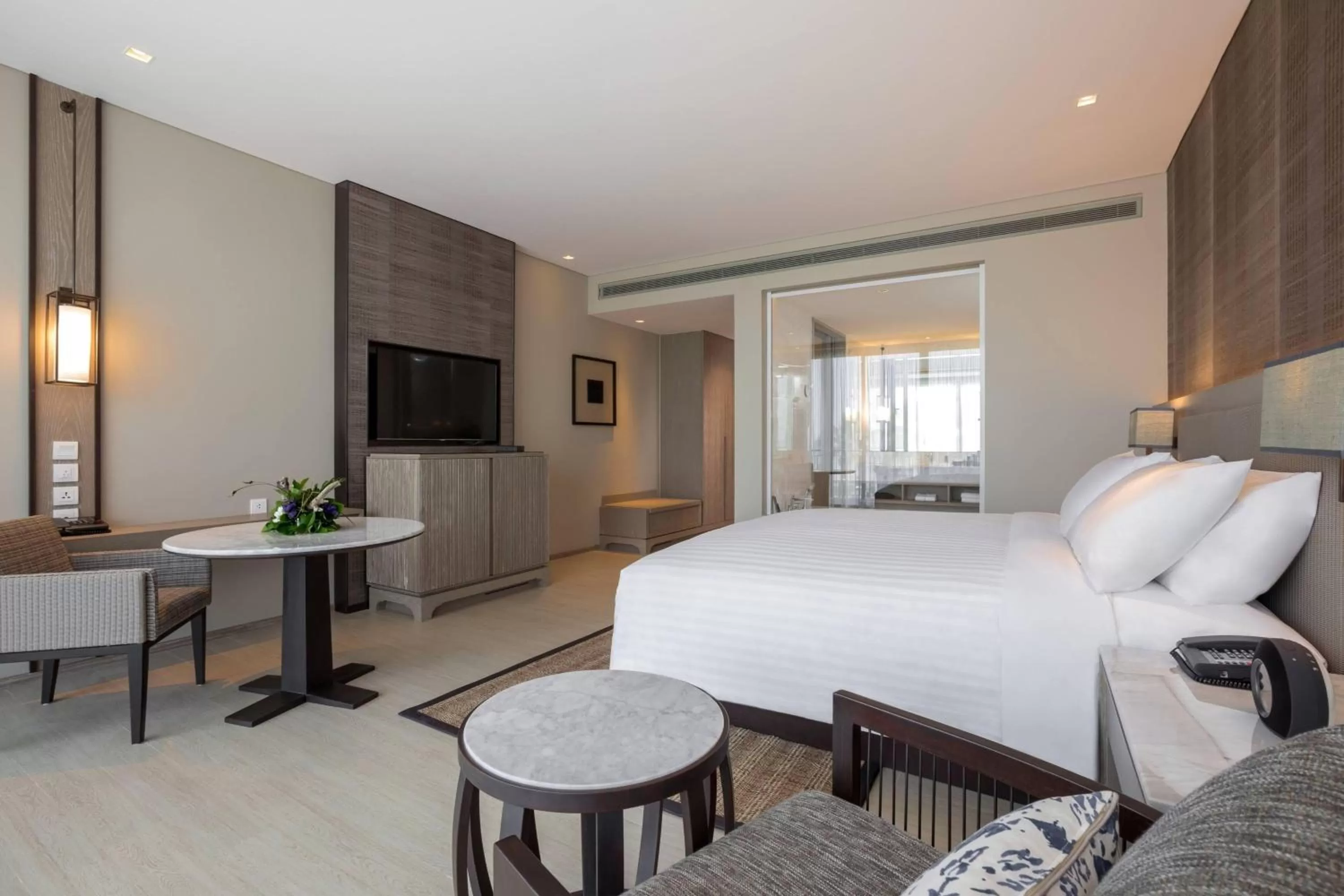 Photo of the whole room, Bed in Phuket Marriott Resort and Spa, Nai Yang Beach