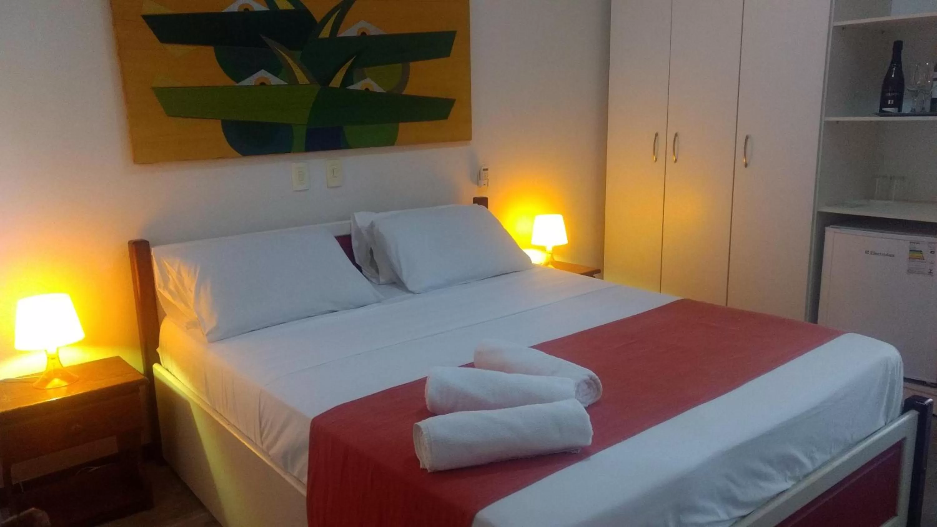 Bed in Hotel Pousada Salvador Paradise