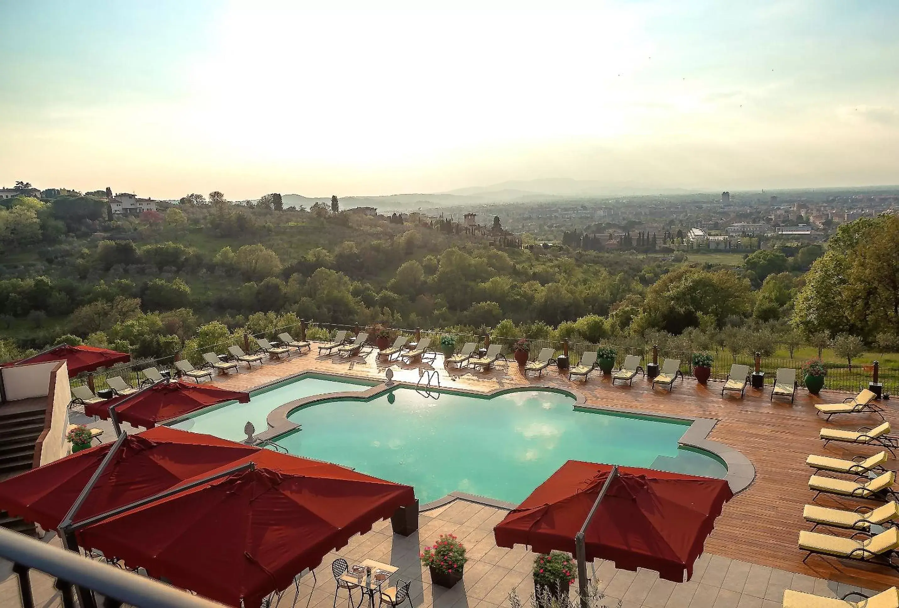 Bird's eye view, Pool View in Villa Tolomei Hotel & Resort