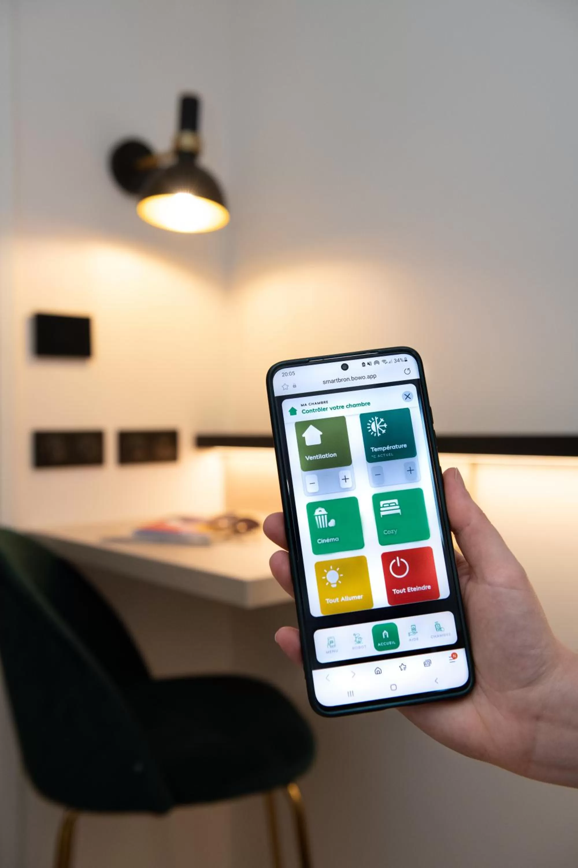 Bedroom in Campanile Smart Lyon Est - Eurexpo Bron Aviation