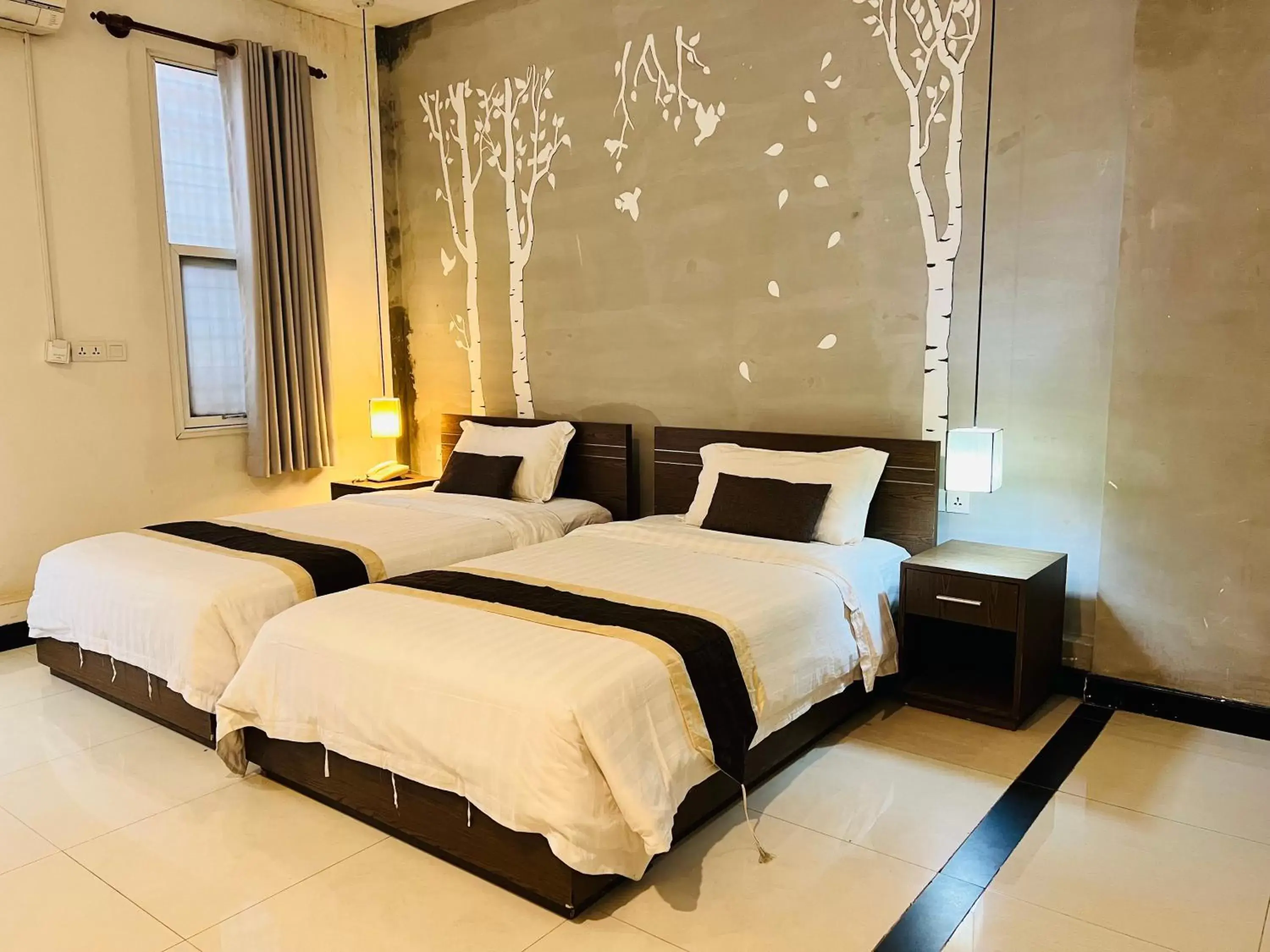 Bed in Asiban Quay Boutique Hotel