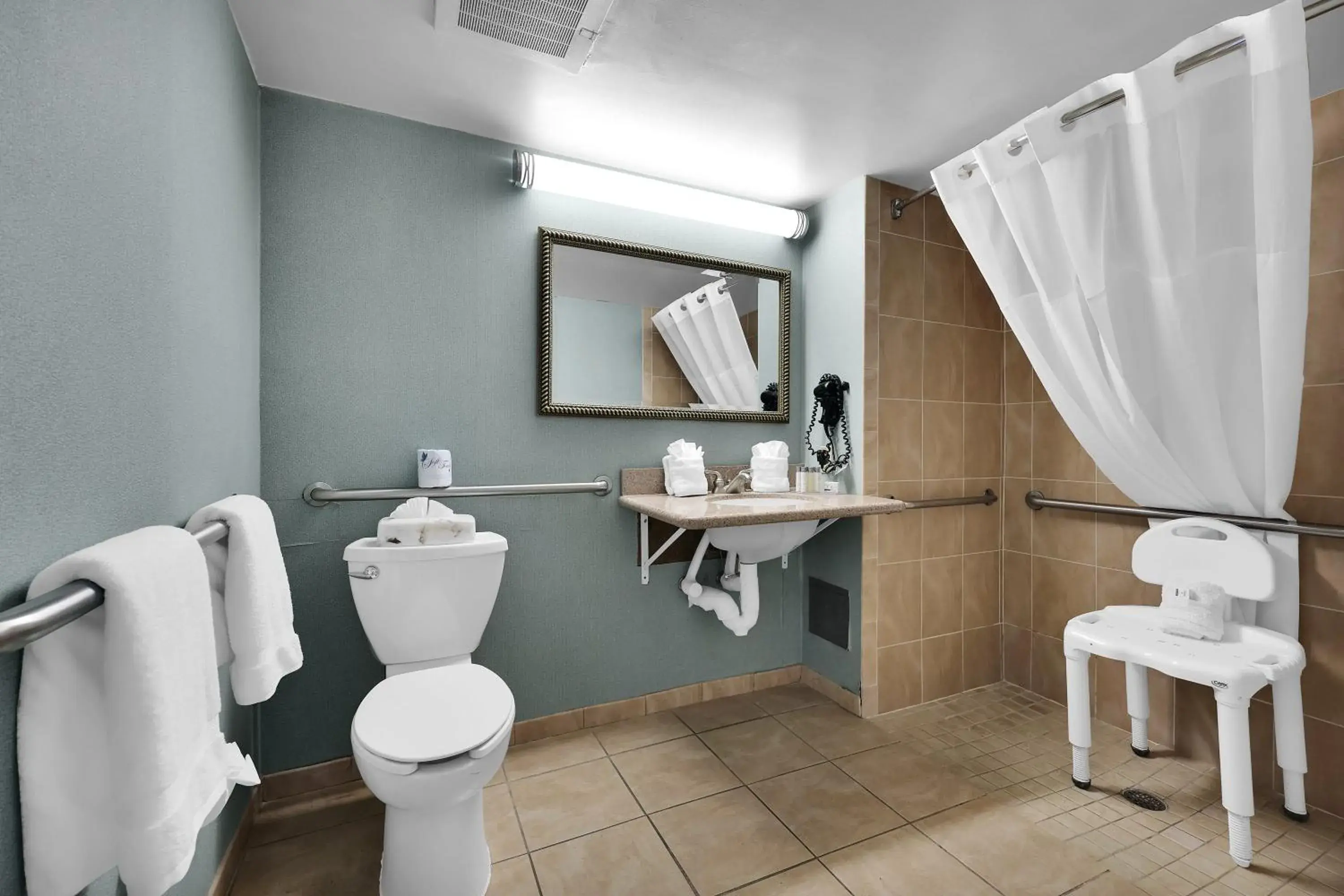 Shower, Bathroom in Ramada by Wyndham Jacksonville I-95 by Butler Blvd