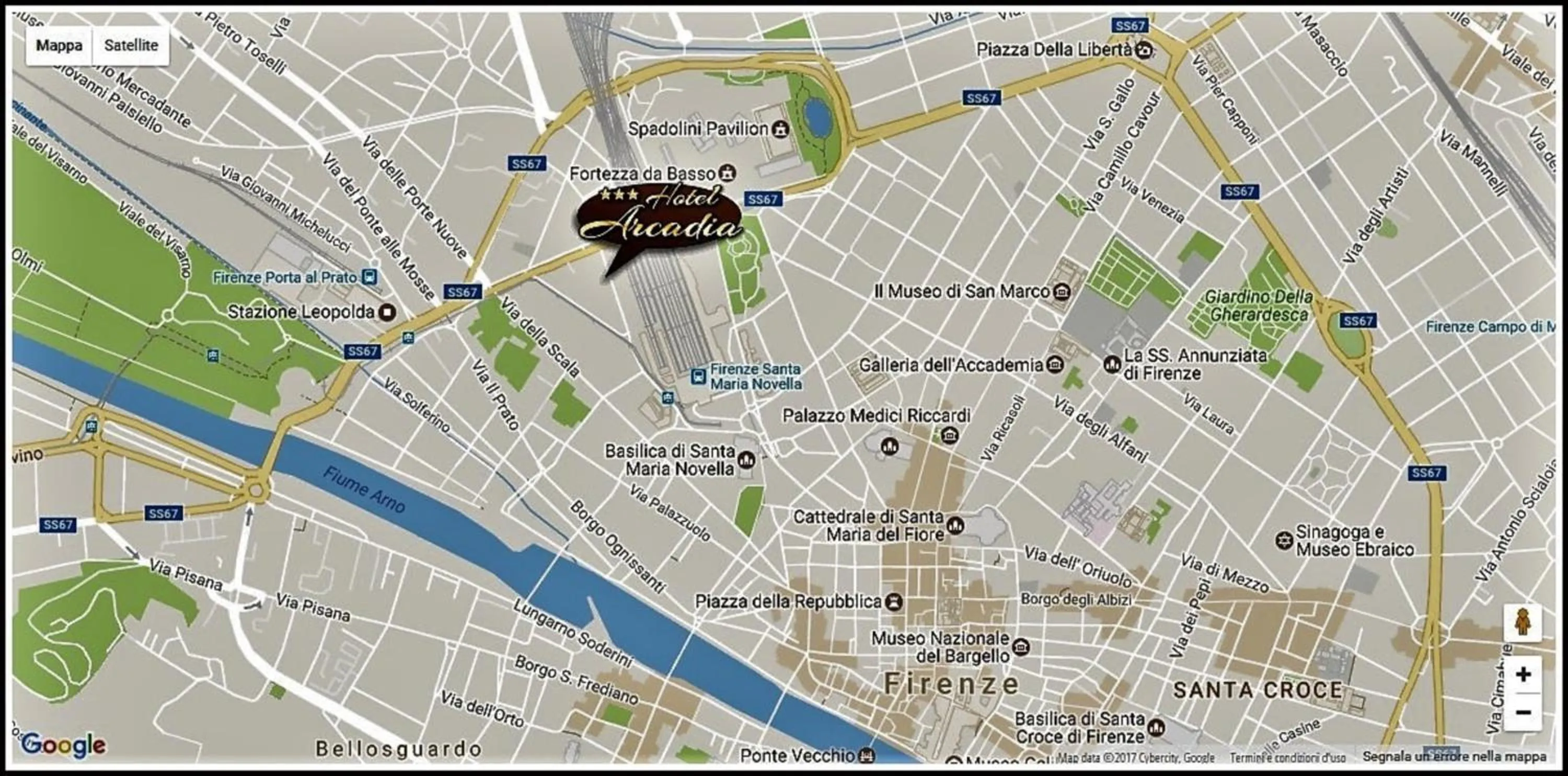 Floor plan in Hotel Arcadia