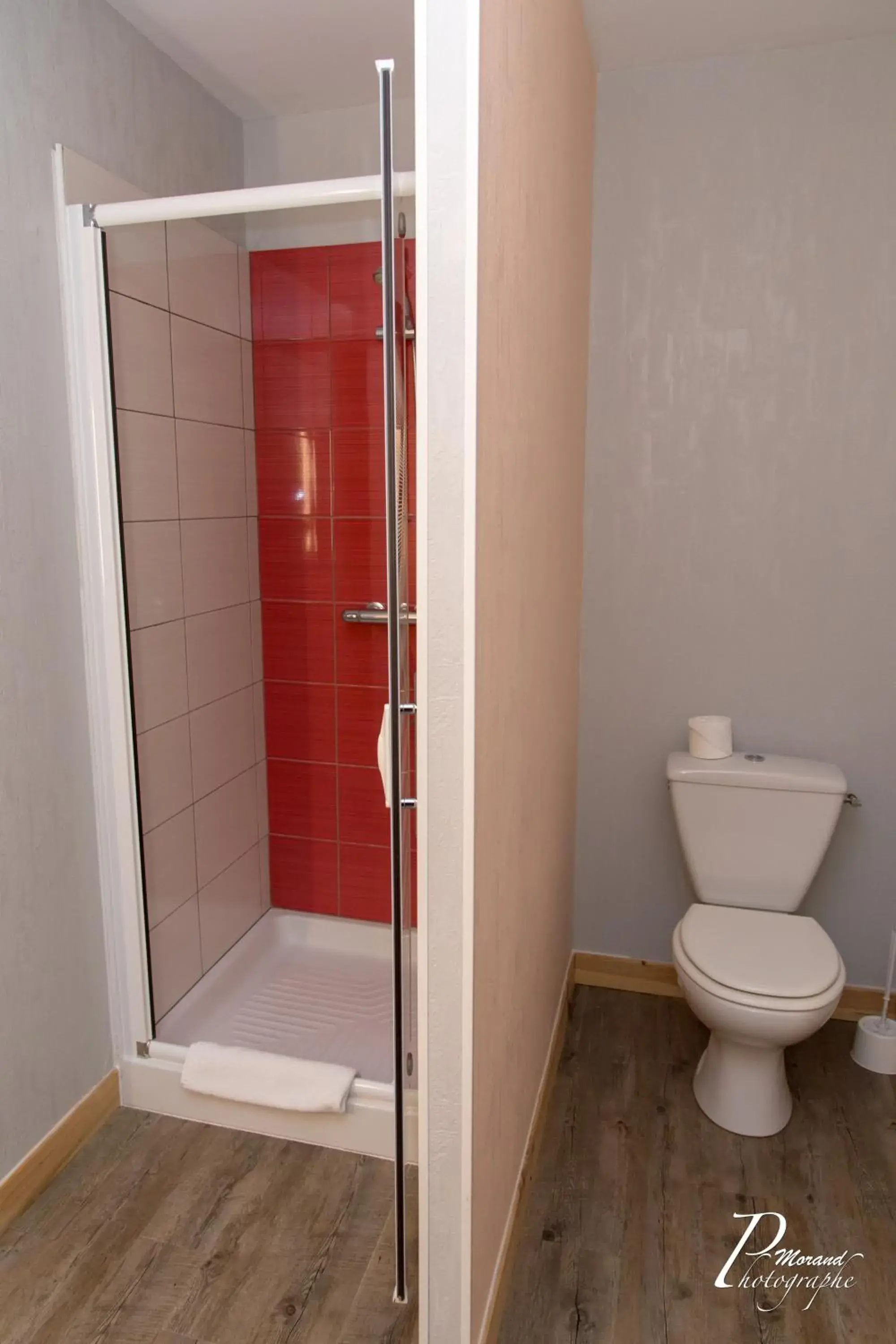 Shower, Bathroom in Hôtel Azur Saint Junien Cit'Hotel