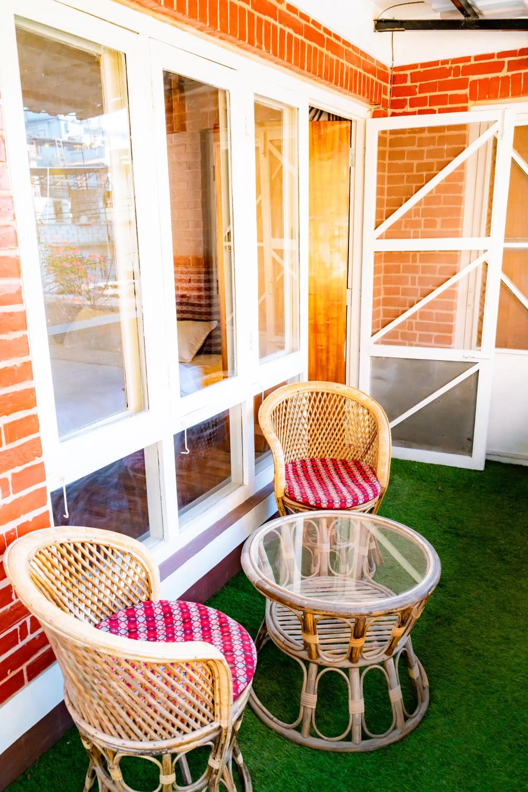 Seating area in Silu Homes by Hostmandu