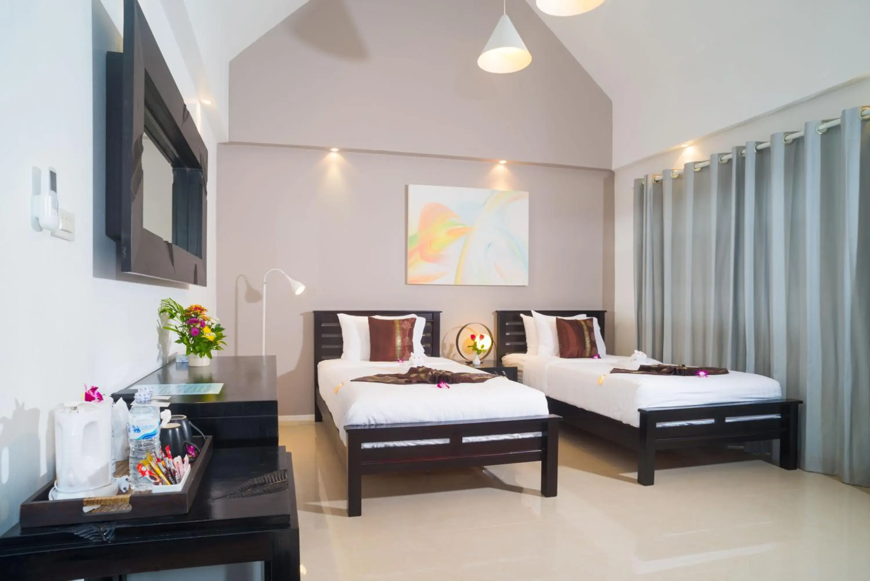 Deluxe Twin Suite with Partial Sea View in Baan Bophut Beach Hotel Samui - SHA Extra Plus