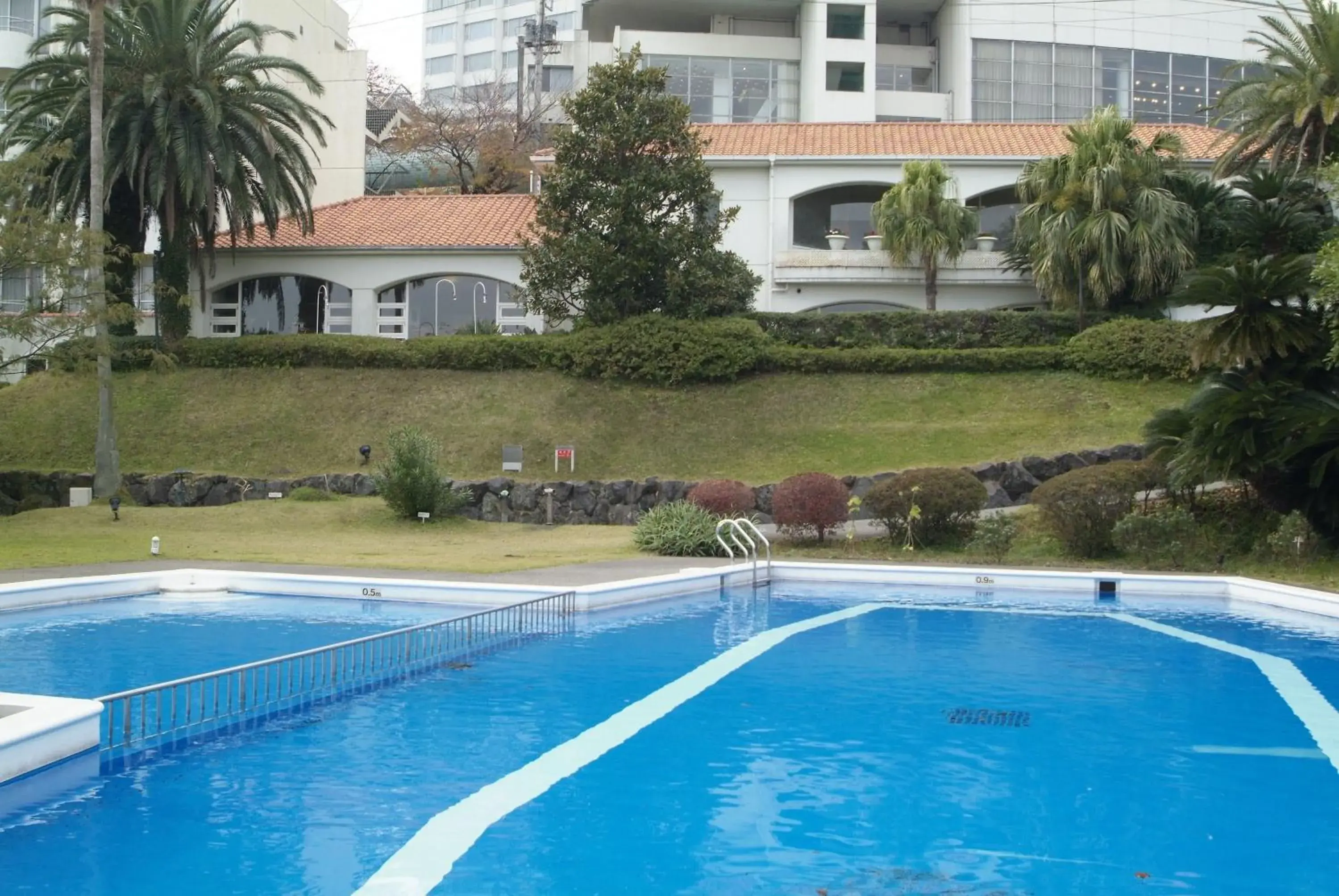 Pool view in Ito Hotel Juraku Pool view in Ito Hotel Juraku